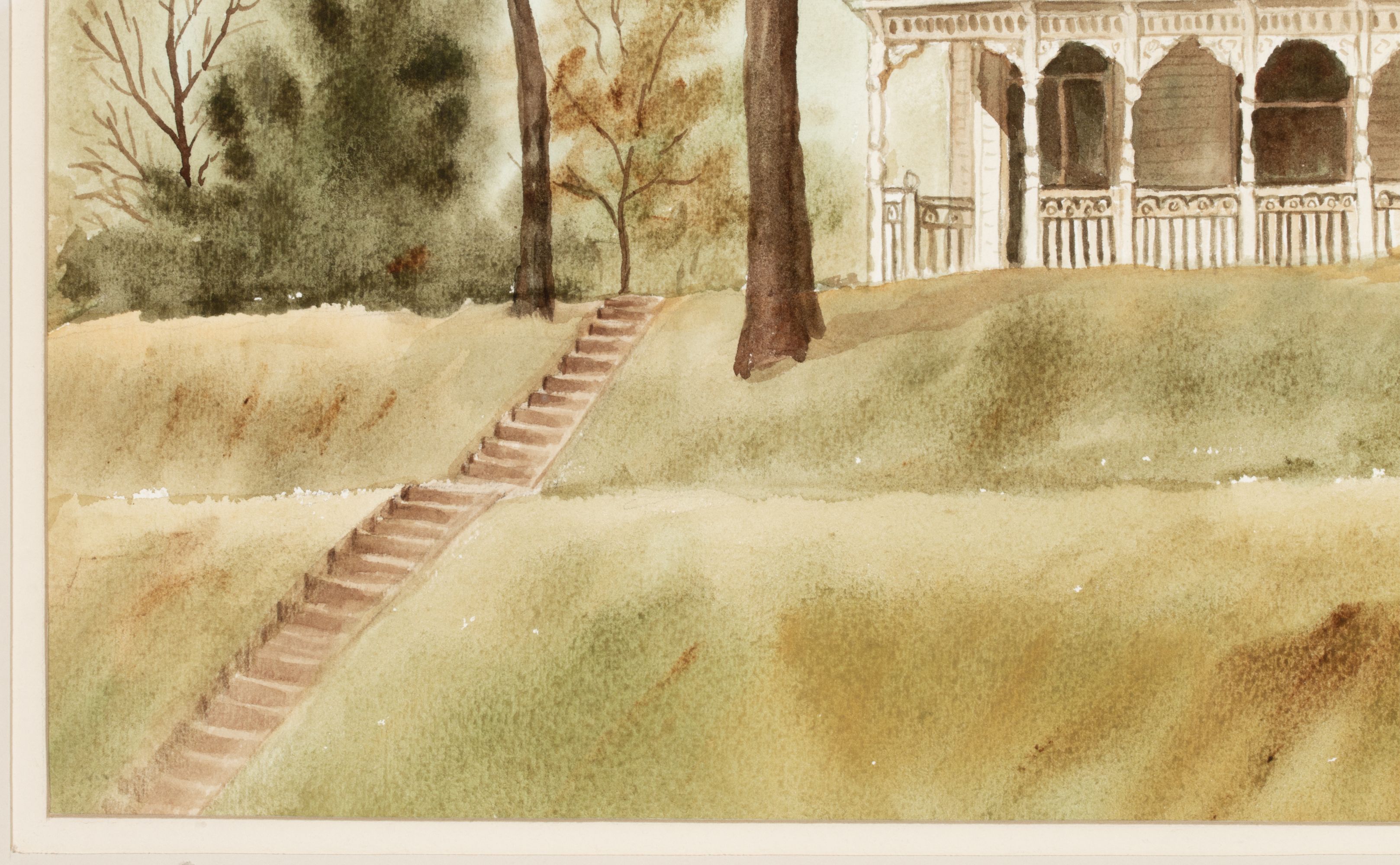 GRACE BILGER (KANSAS 1907-2000) TWO WATERCOLORS