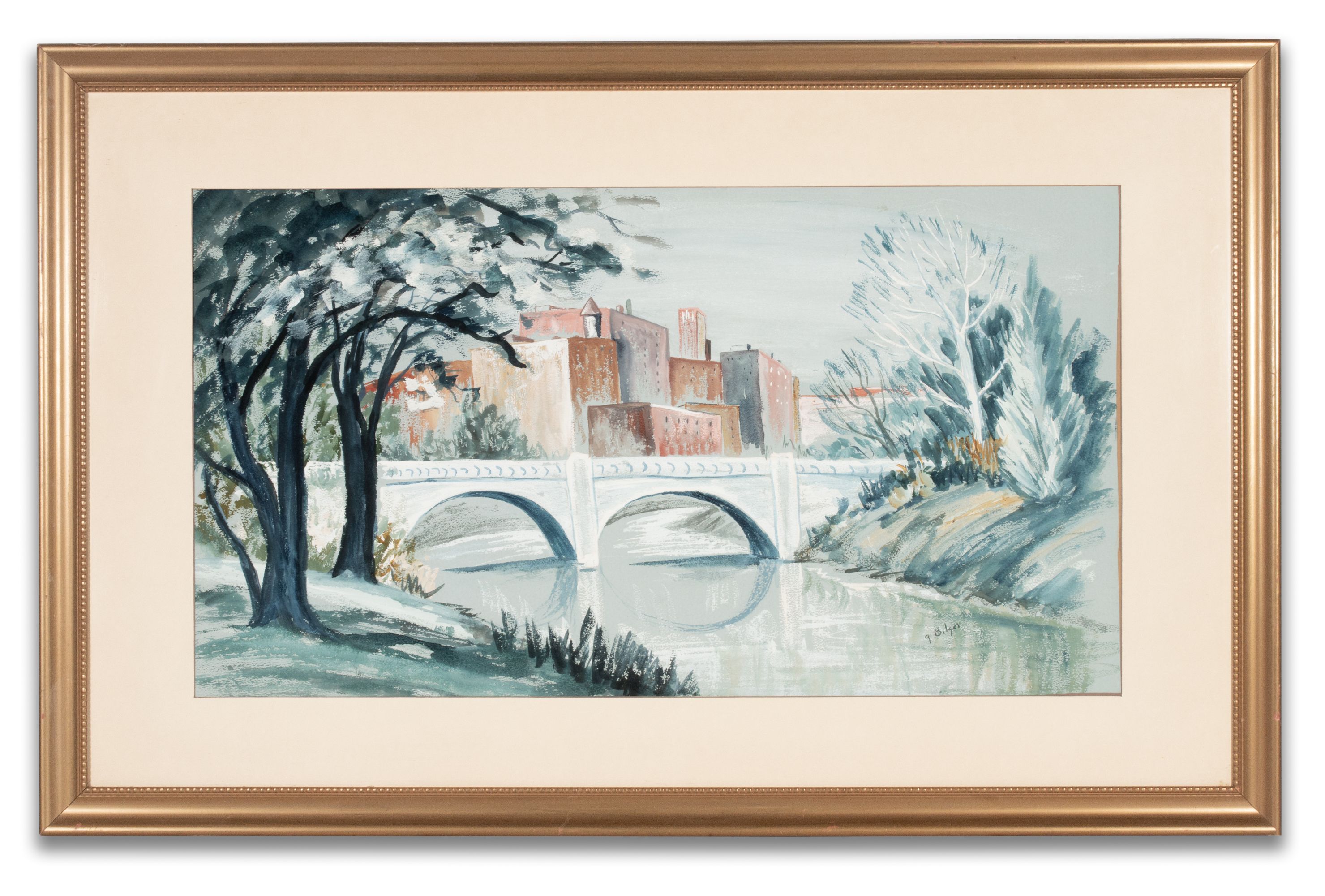 GRACE BILGER (KANSAS 1907-2000) TWO WATERCOLORS