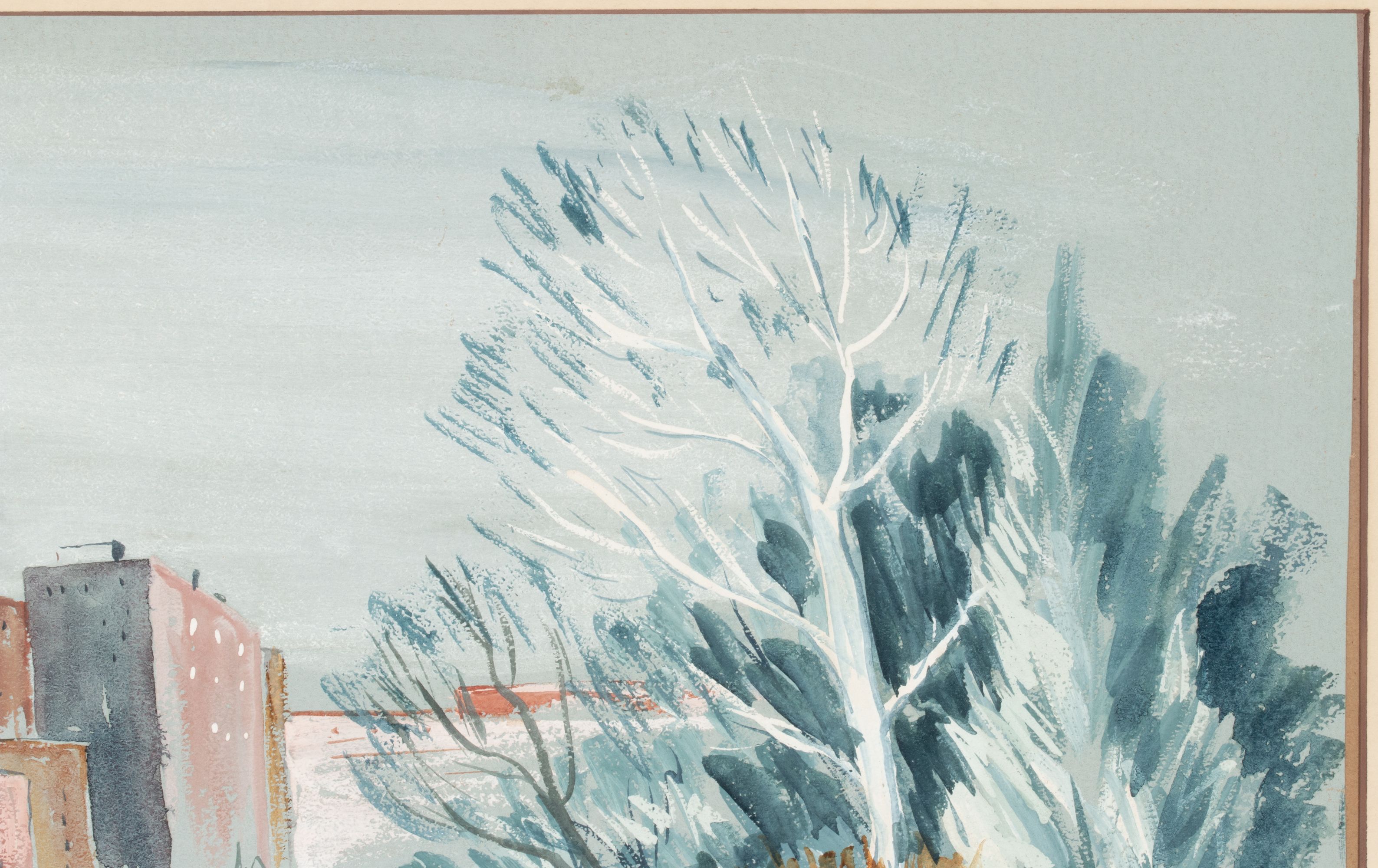 GRACE BILGER (KANSAS 1907-2000) TWO WATERCOLORS
