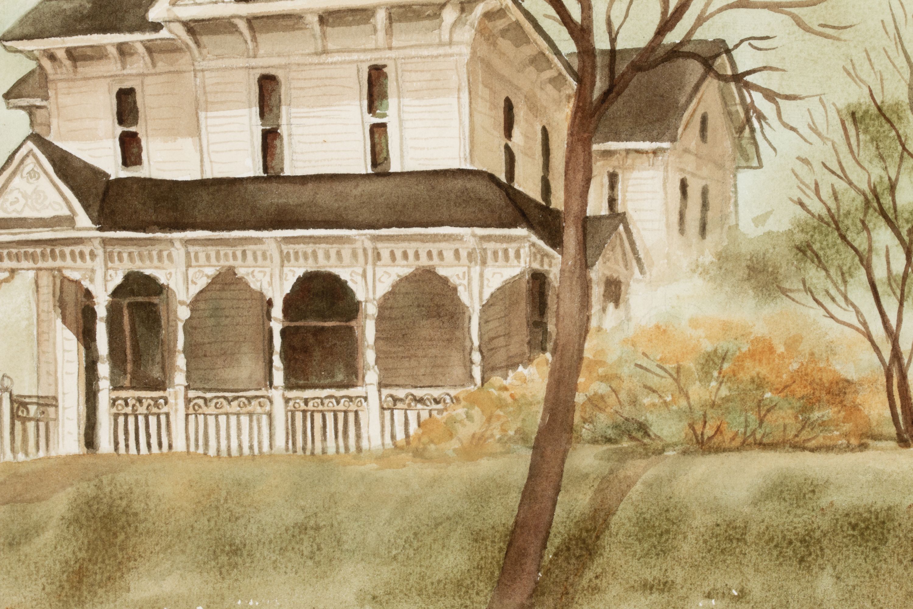 GRACE BILGER (KANSAS 1907-2000) TWO WATERCOLORS