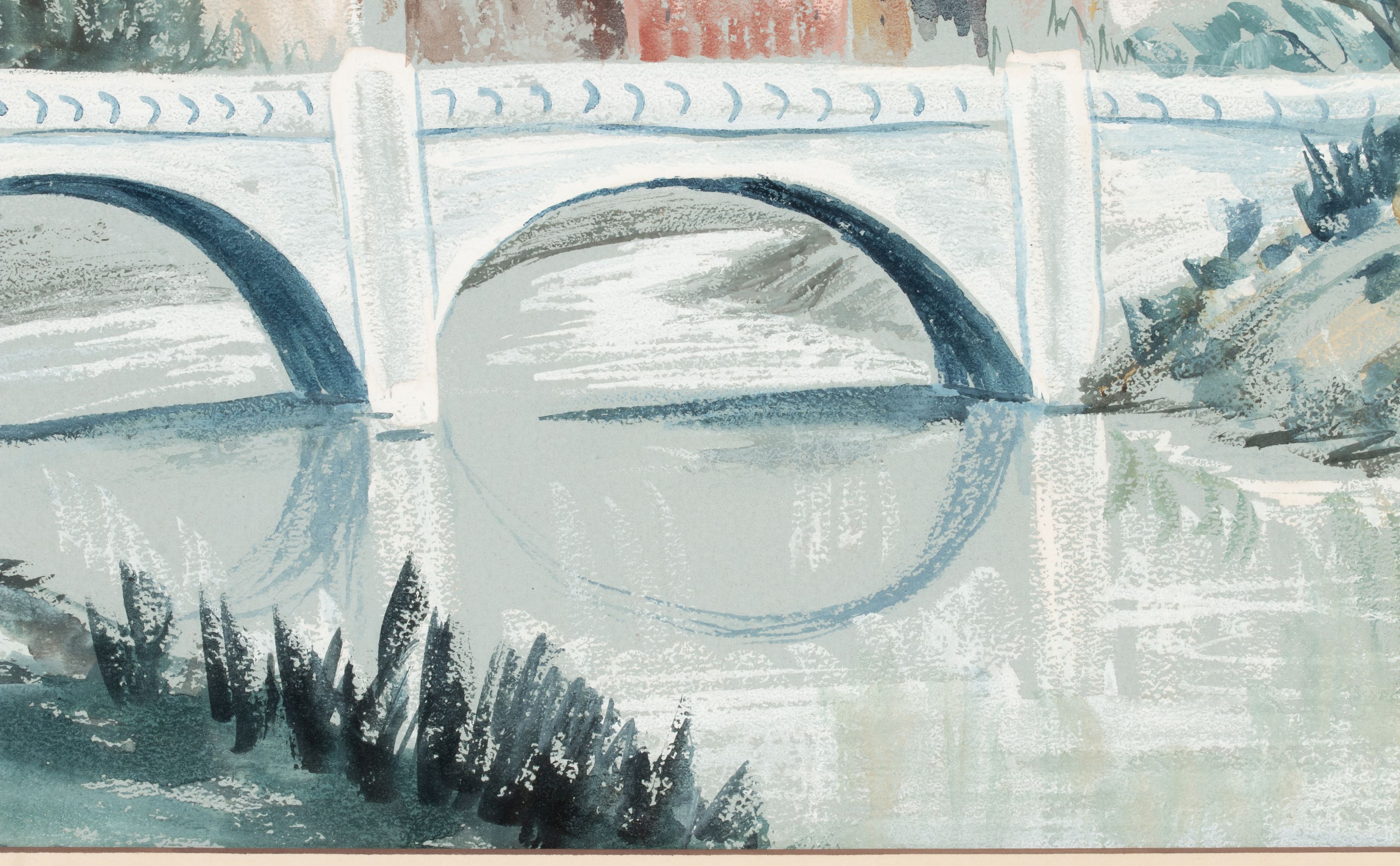 GRACE BILGER (KANSAS 1907-2000) TWO WATERCOLORS