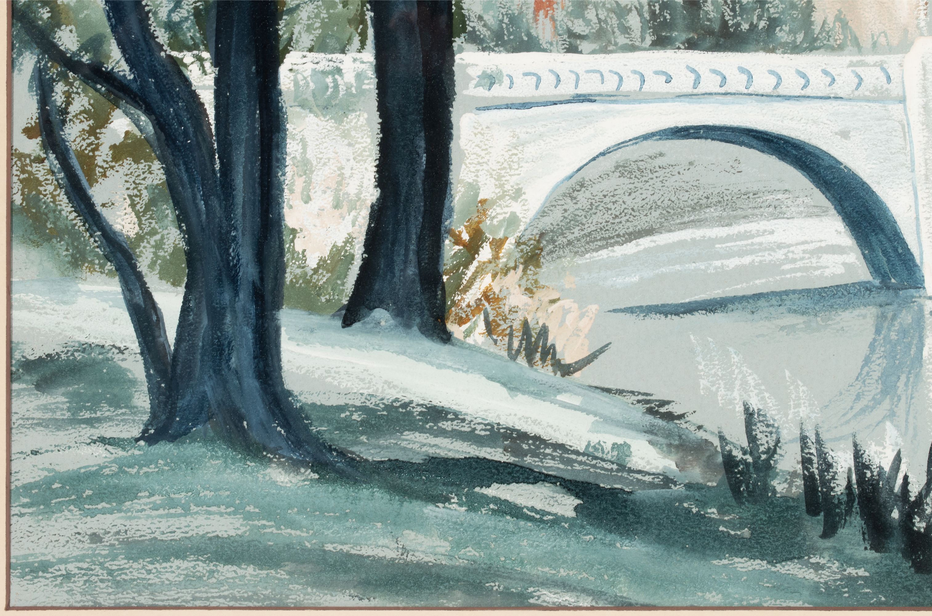 GRACE BILGER (KANSAS 1907-2000) TWO WATERCOLORS