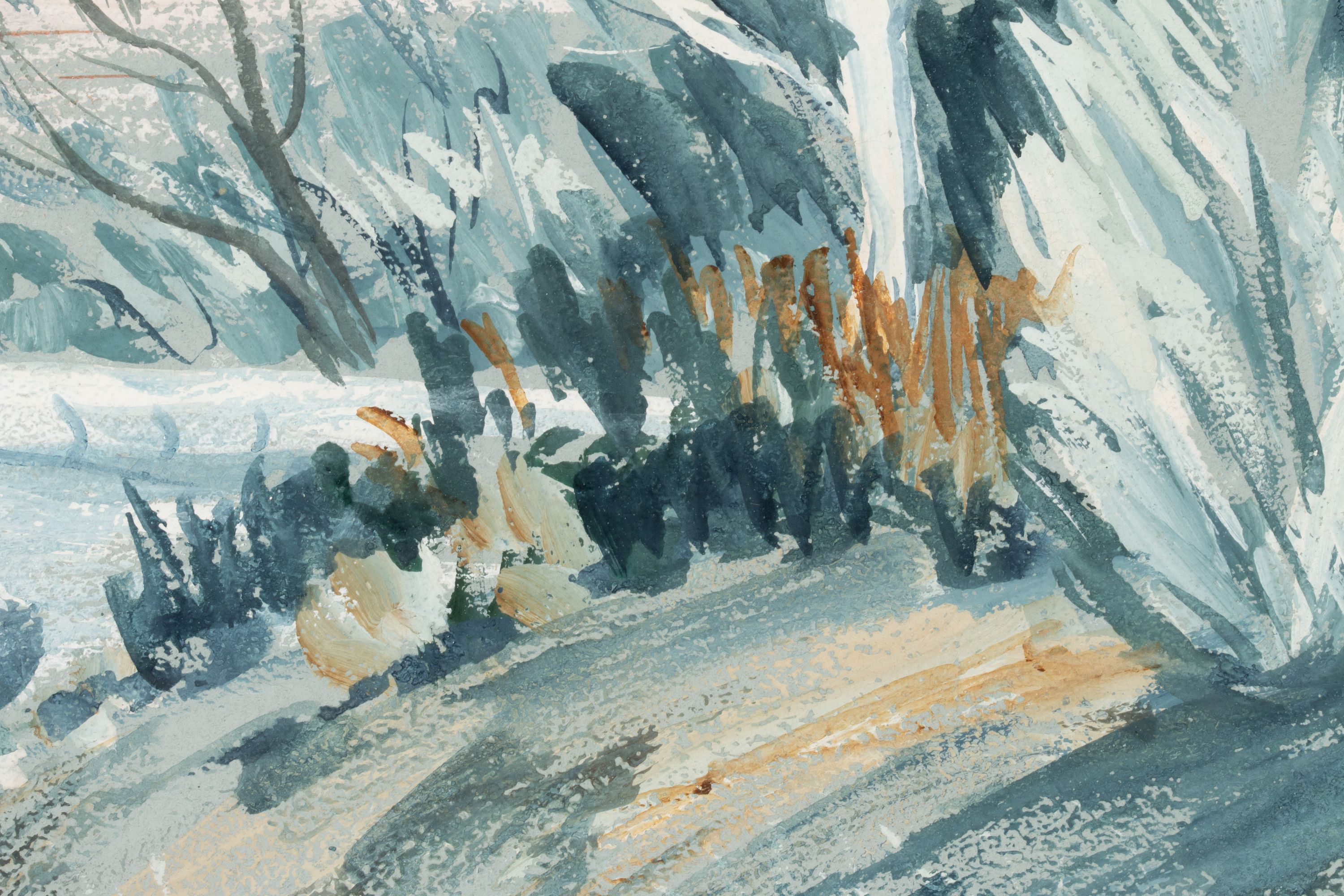 GRACE BILGER (KANSAS 1907-2000) TWO WATERCOLORS