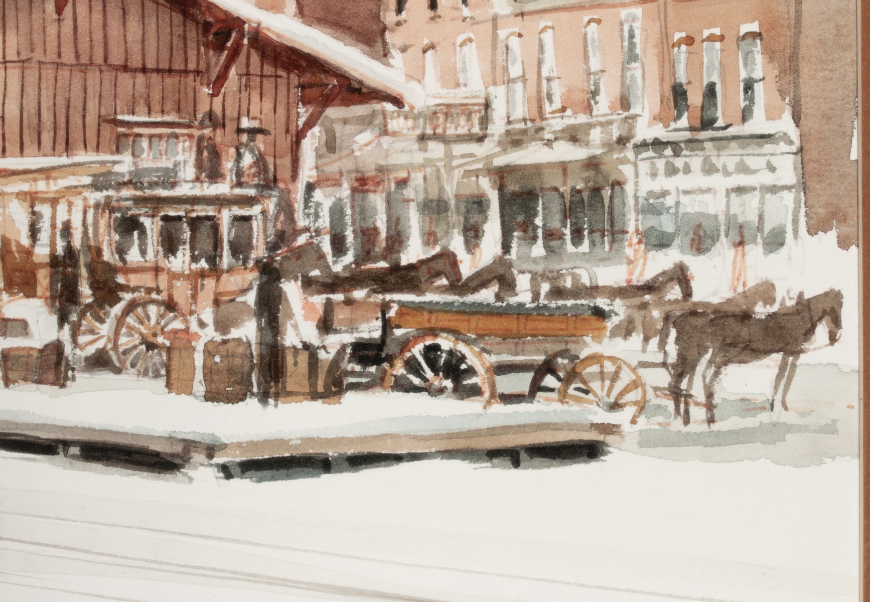 CHARLES GOSLIN (MISSOURI B. 1931) WATERCOLOR ON PAPER