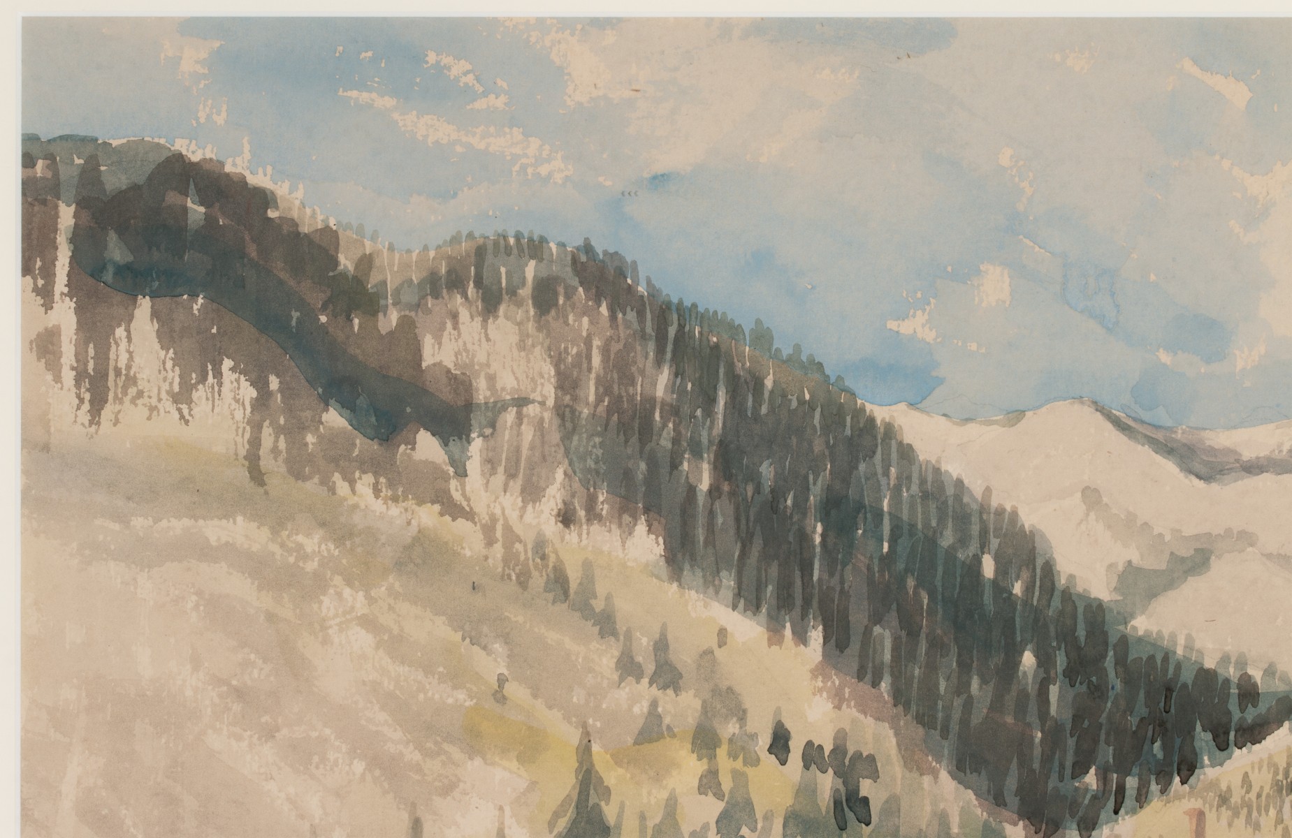 PAULINE H. SHIRER (1894-1975) COLORADO WATERCOLOR