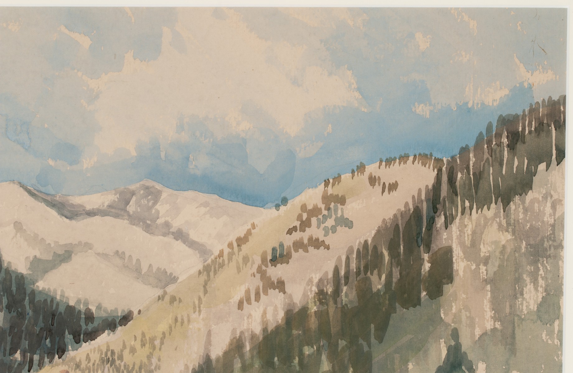 PAULINE H. SHIRER (1894-1975) COLORADO WATERCOLOR