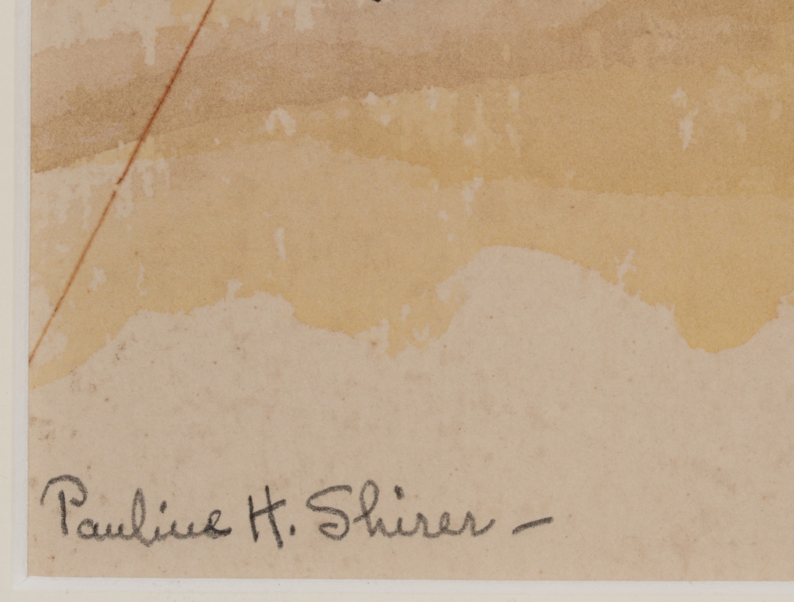 PAULINE H. SHIRER (1894-1975) COLORADO WATERCOLOR