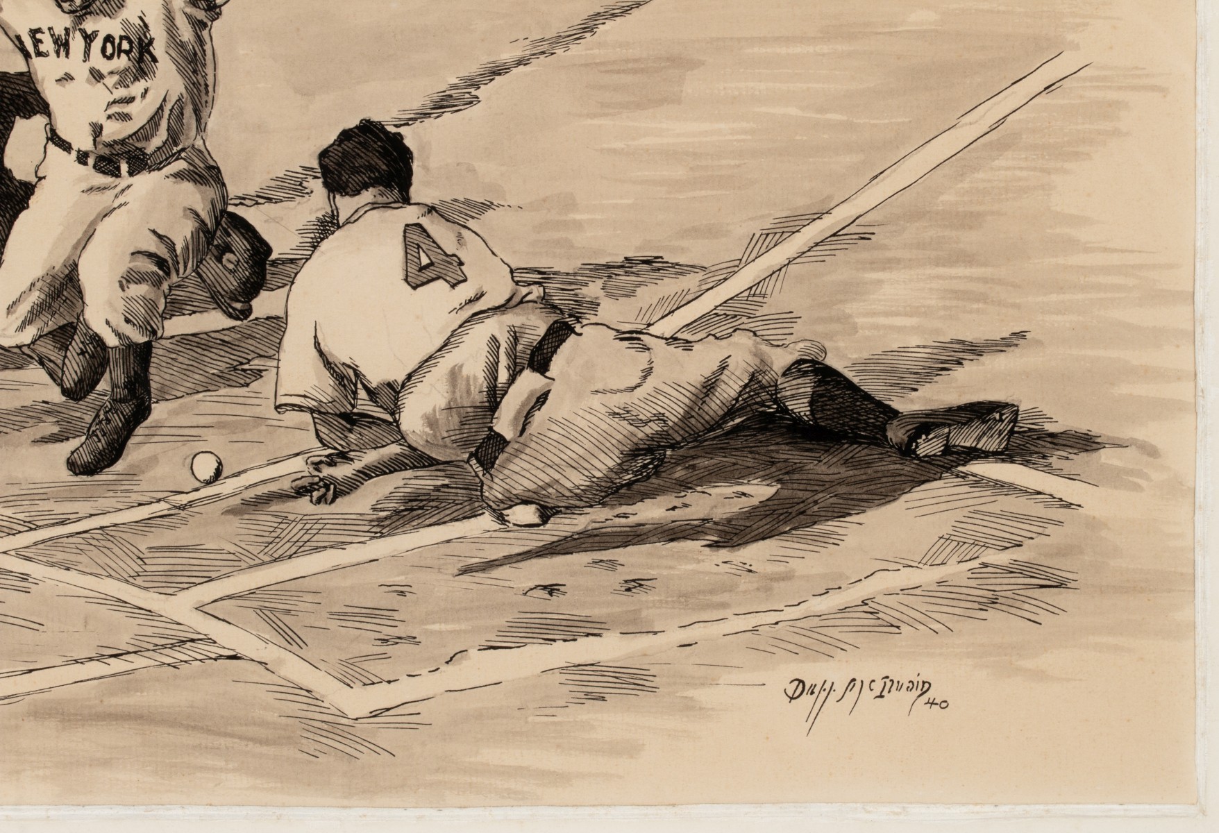 DUFF McILVAIN (B. 1918 KANSAS) PEN AND INK