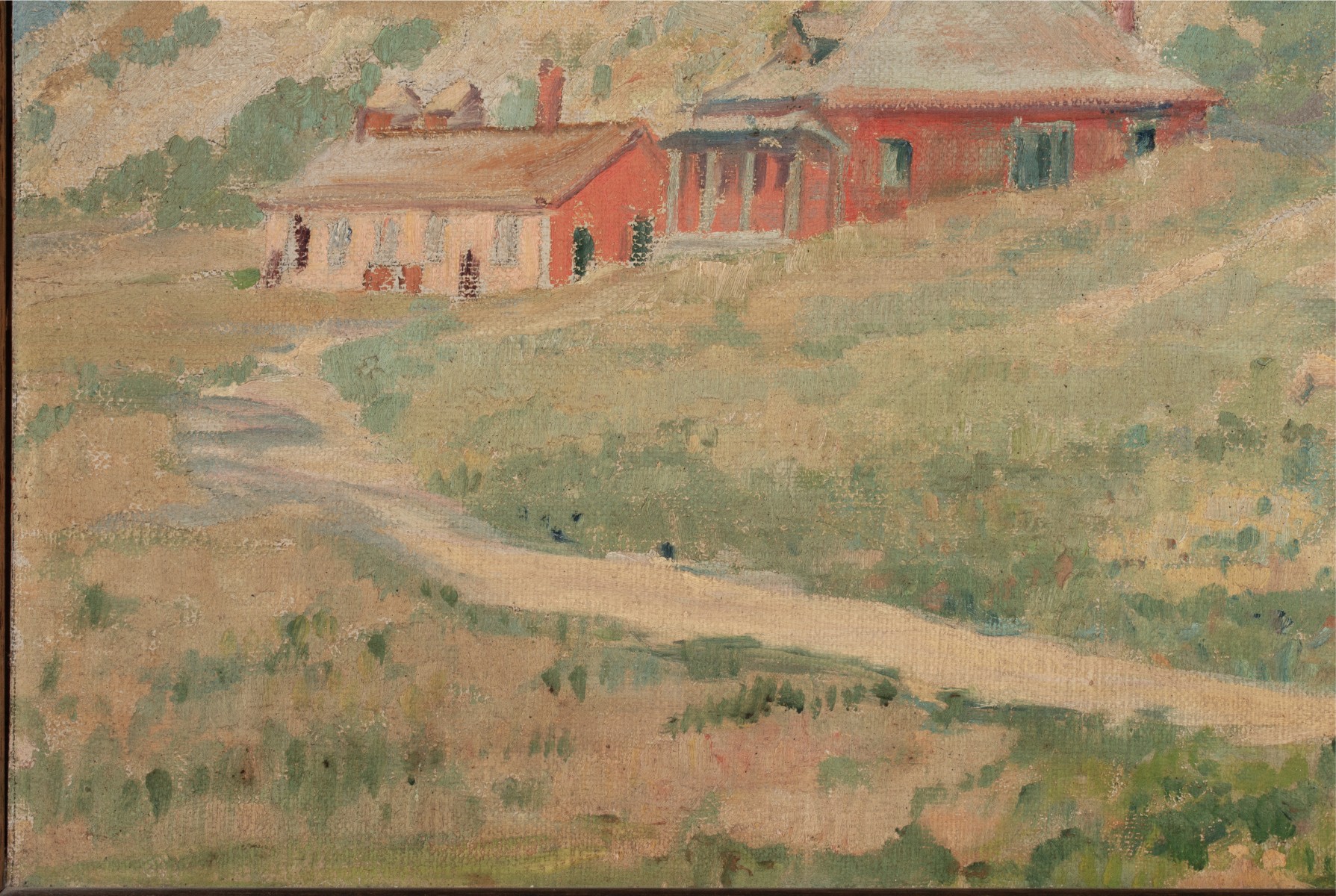 MARION PEERS (TOPEKA, KANSAS 1880-1967) OIL ON BOARD
