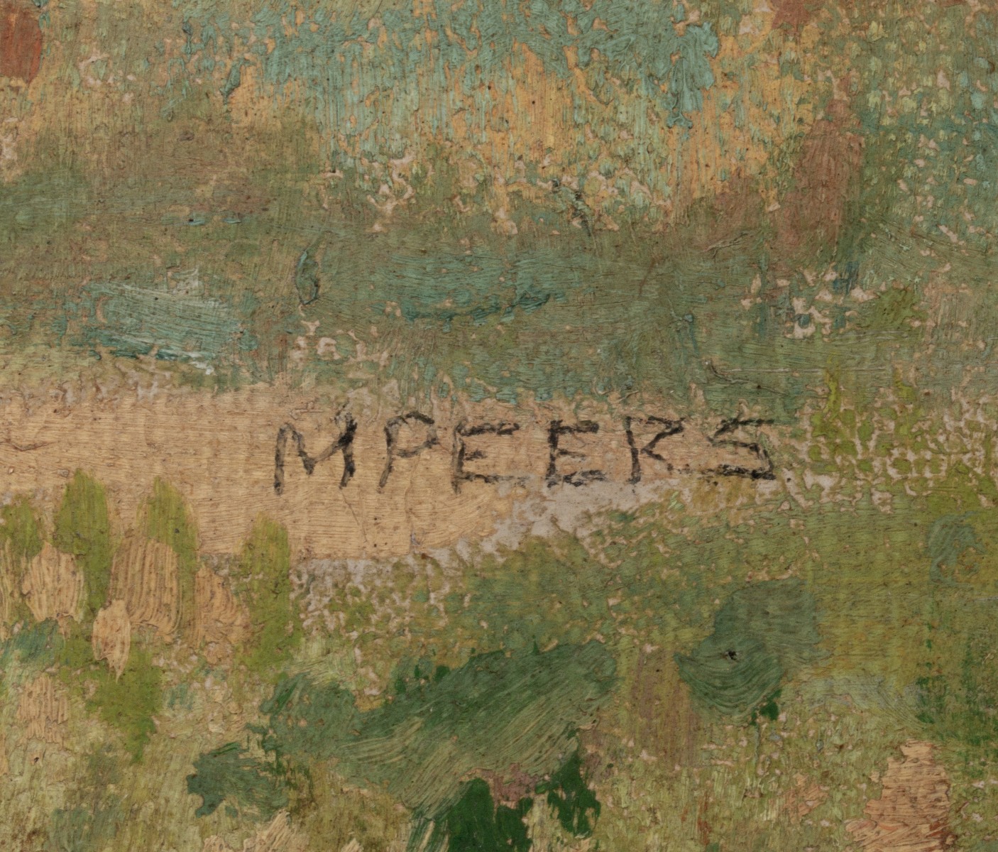MARION PEERS (TOPEKA, KANSAS 1880-1967) OIL ON BOARD