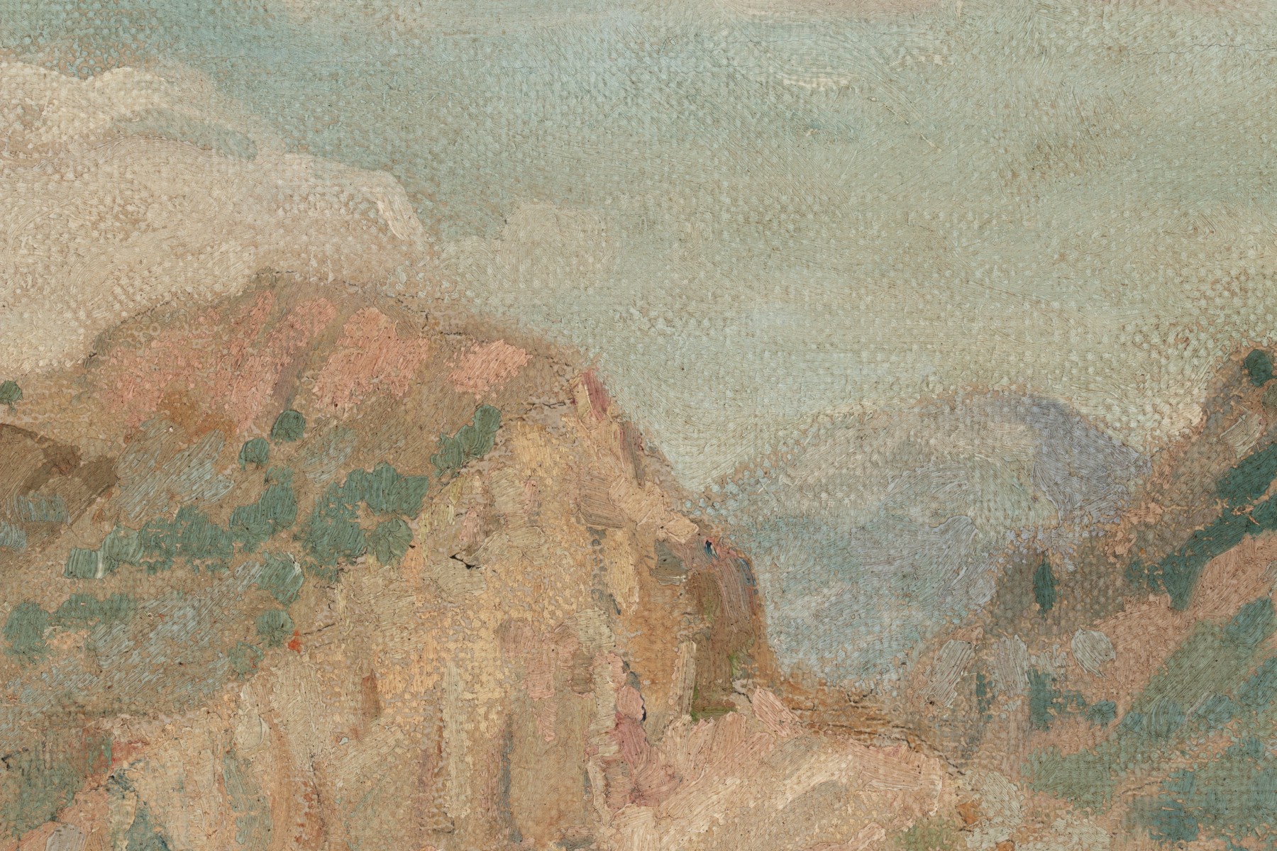 MARION PEERS (TOPEKA, KANSAS 1880-1967) OIL ON BOARD