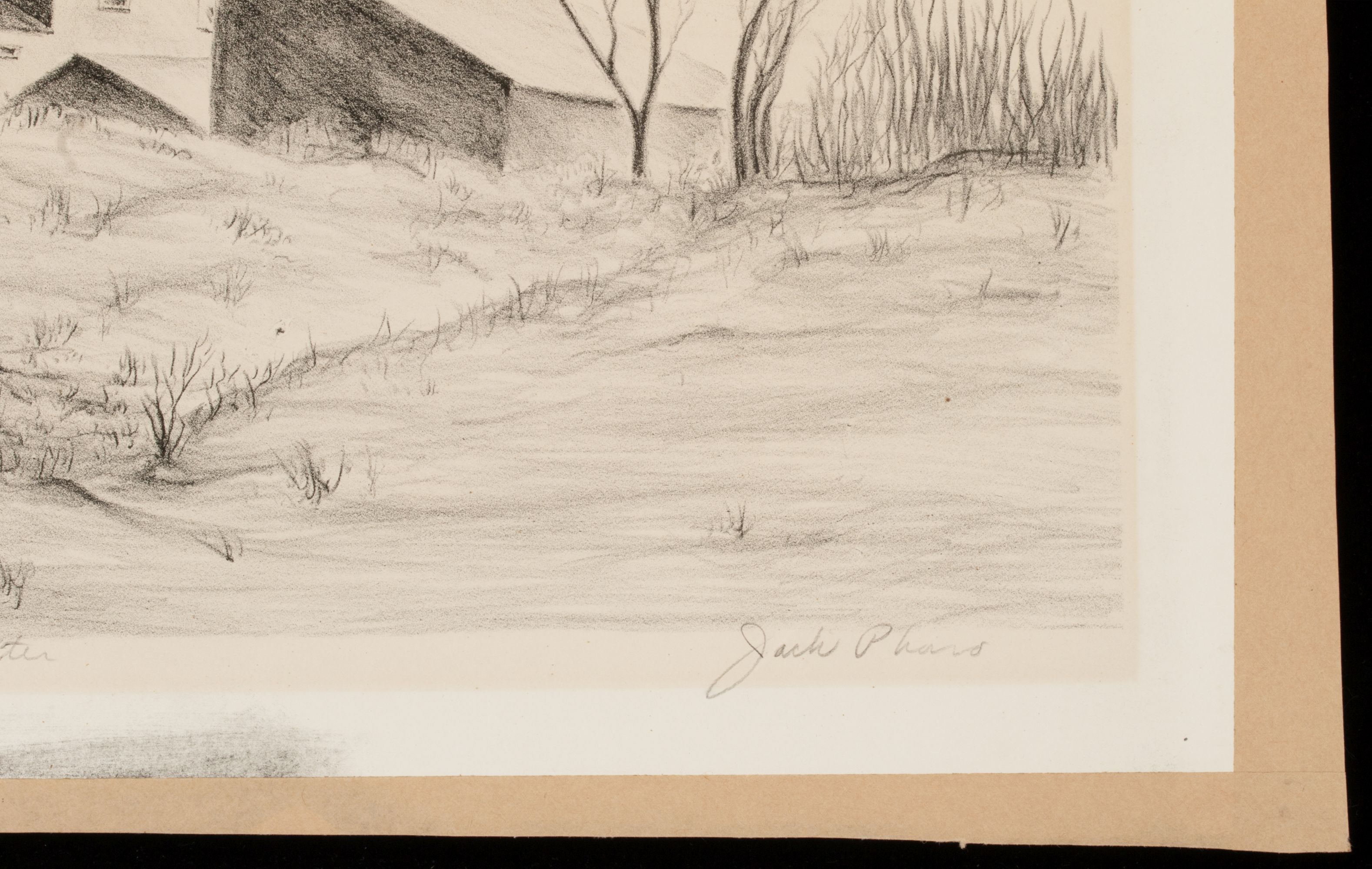 JACK PHARO (1902-1991) PENCIL SIGNED LITHOGRAPH