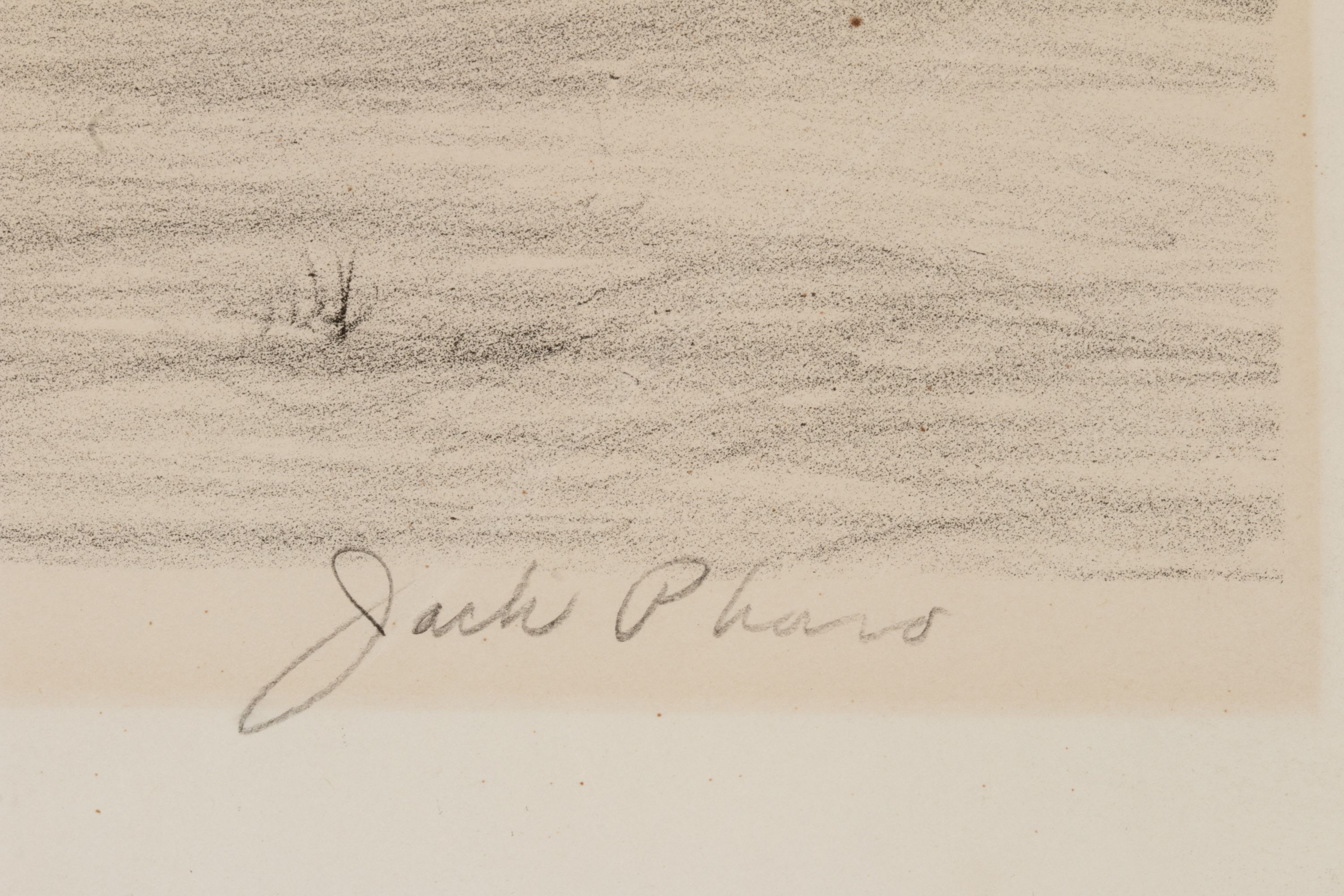 JACK PHARO (1902-1991) PENCIL SIGNED LITHOGRAPH
