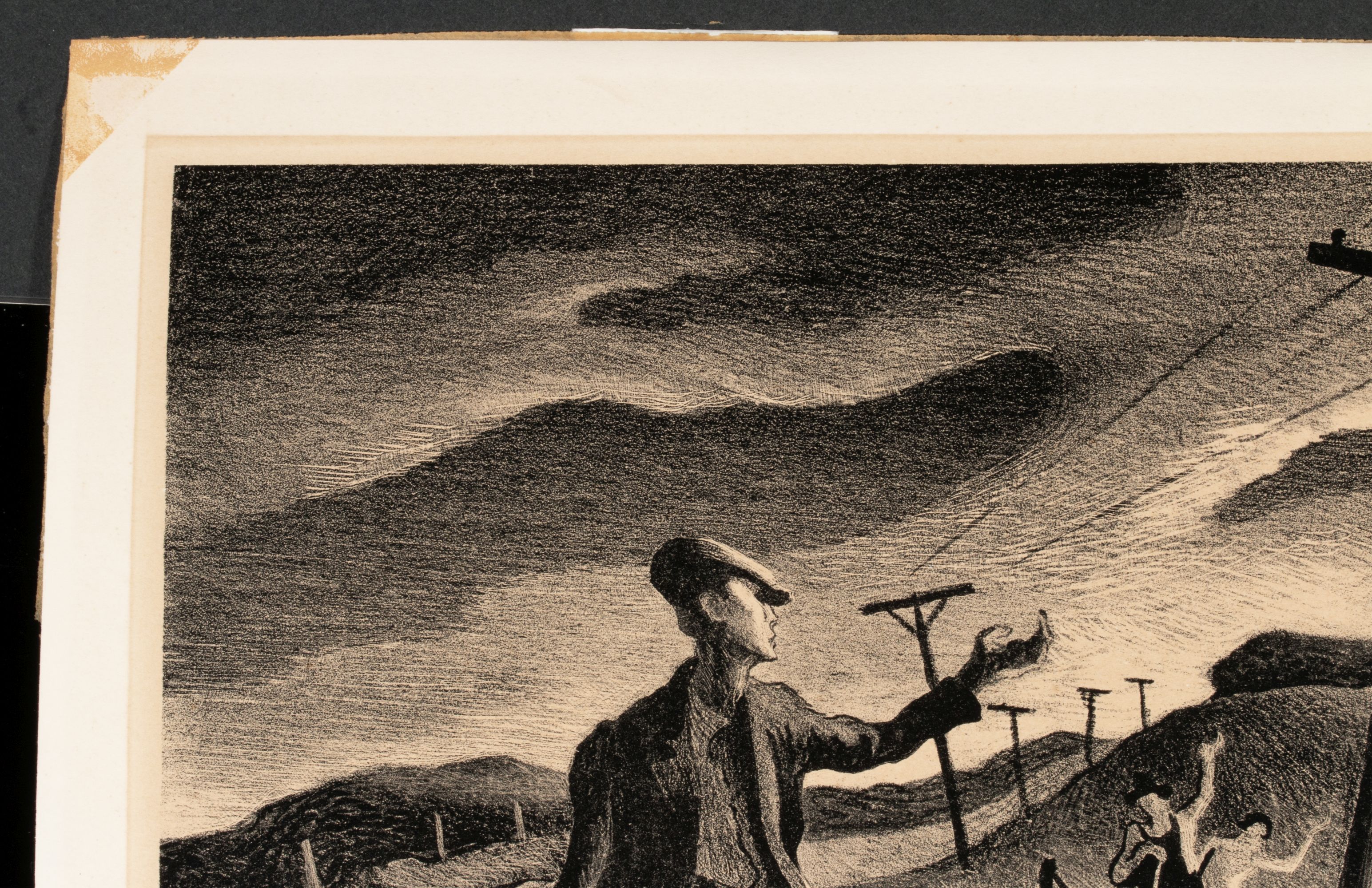 THOMAS HART BENTON (1889-1975) PENCIL SIGNED LITHOGRAPH