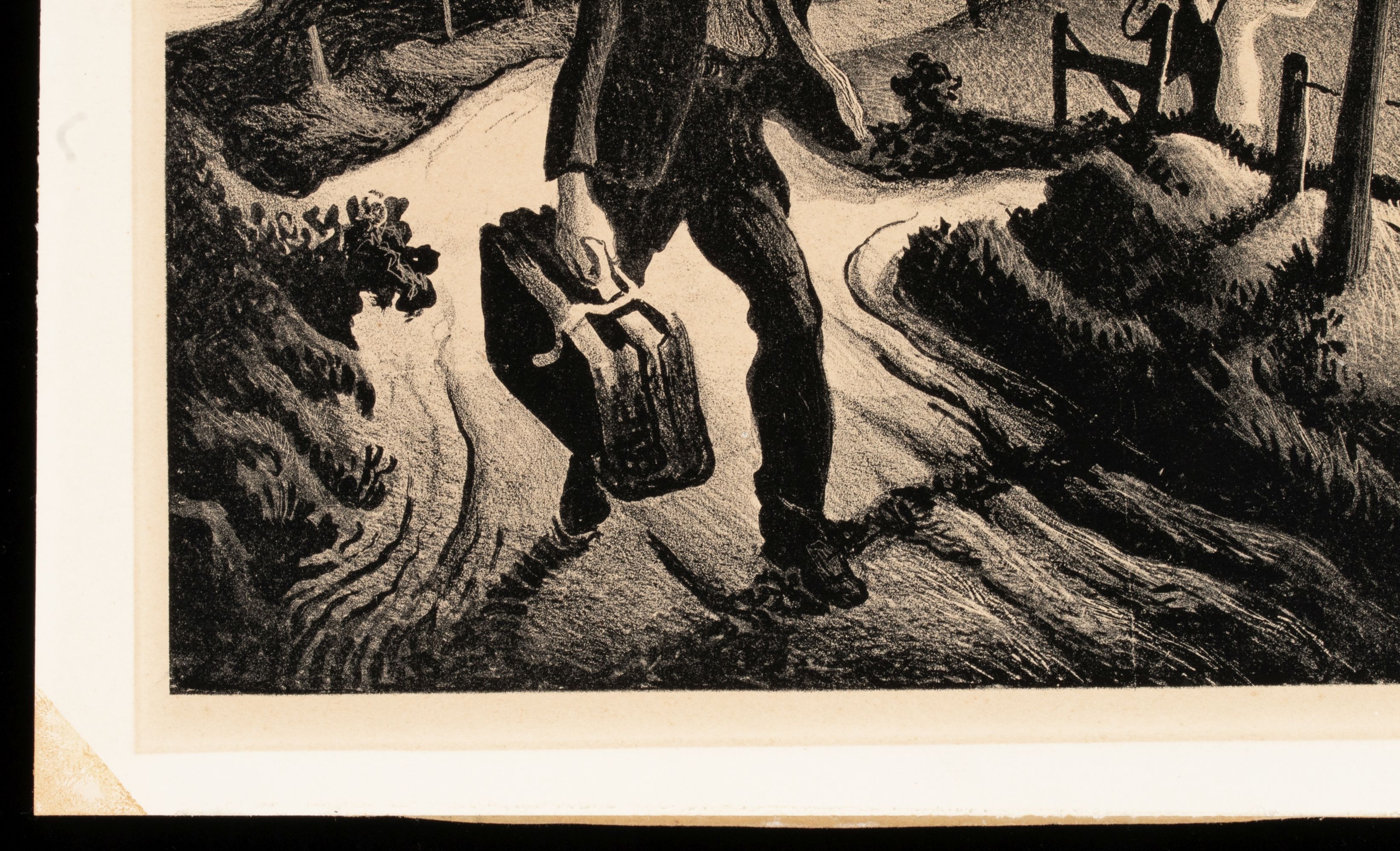 THOMAS HART BENTON (1889-1975) PENCIL SIGNED LITHOGRAPH