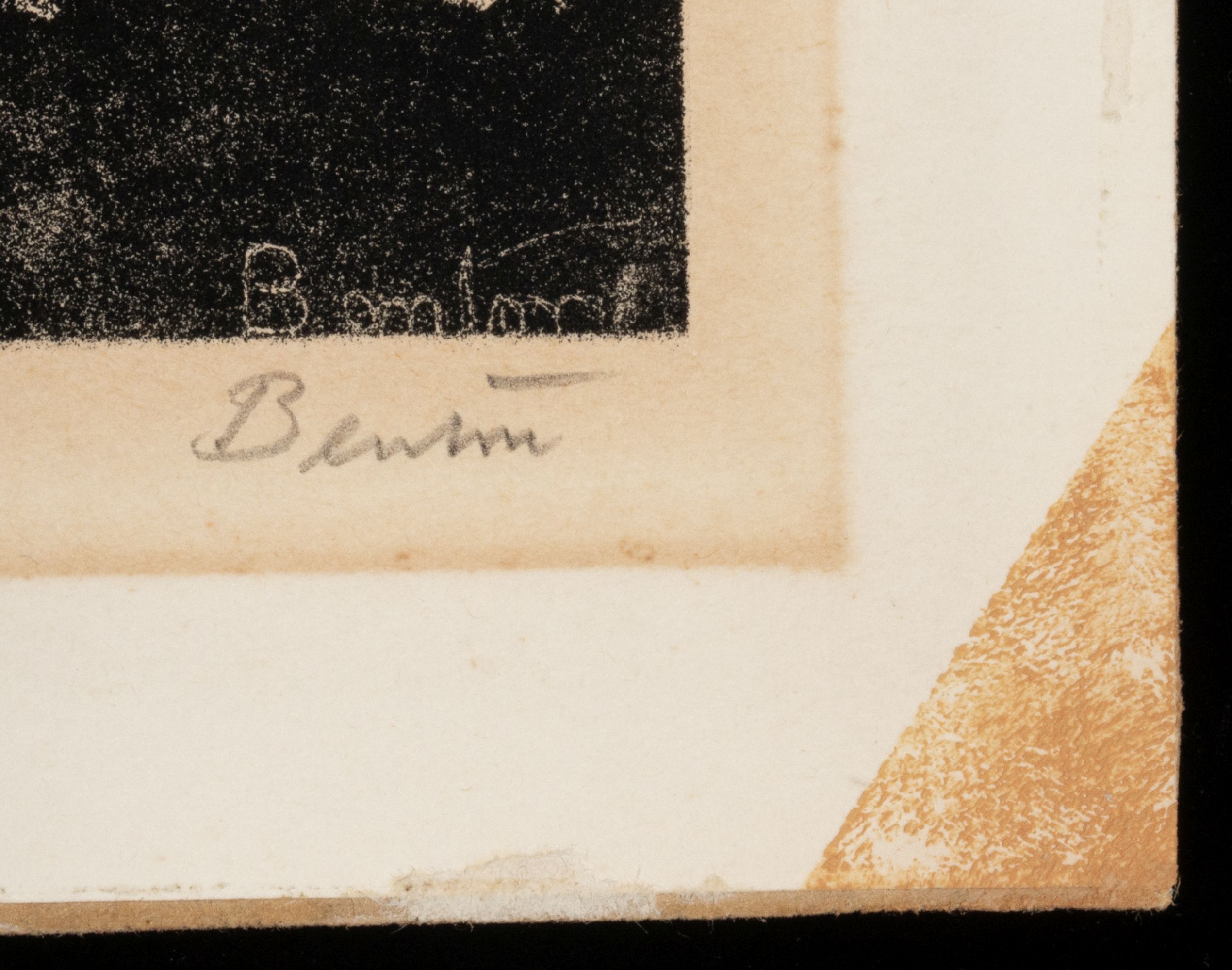 THOMAS HART BENTON (1889-1975) PENCIL SIGNED LITHOGRAPH
