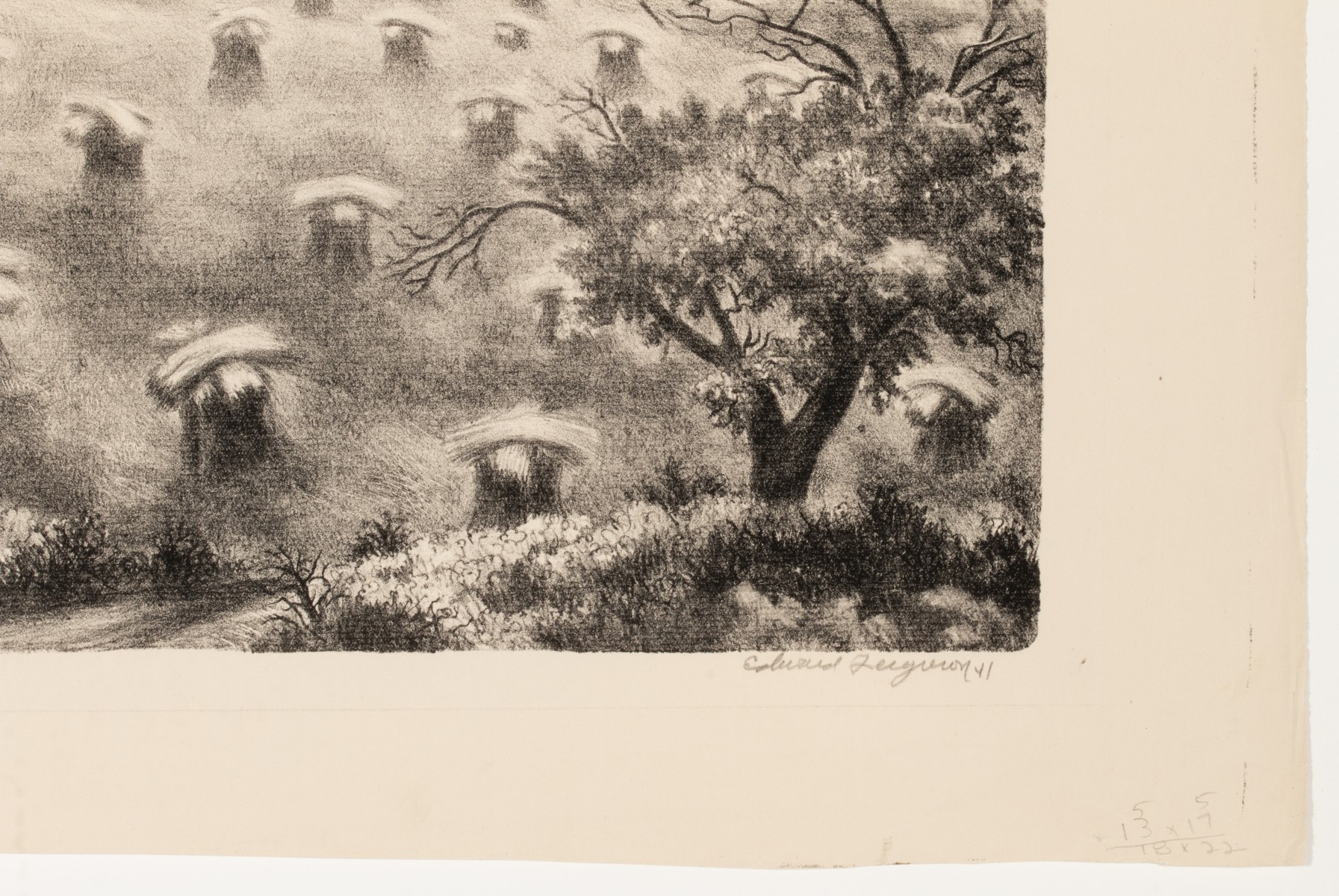EDWARD ROBERT FERGUSON (1914-2001) LITHOGRAPH