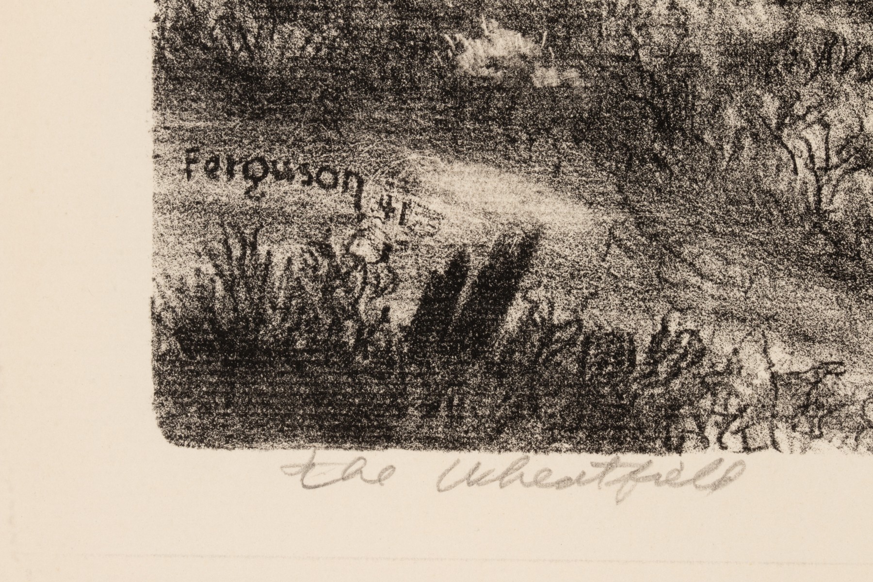 EDWARD ROBERT FERGUSON (1914-2001) LITHOGRAPH