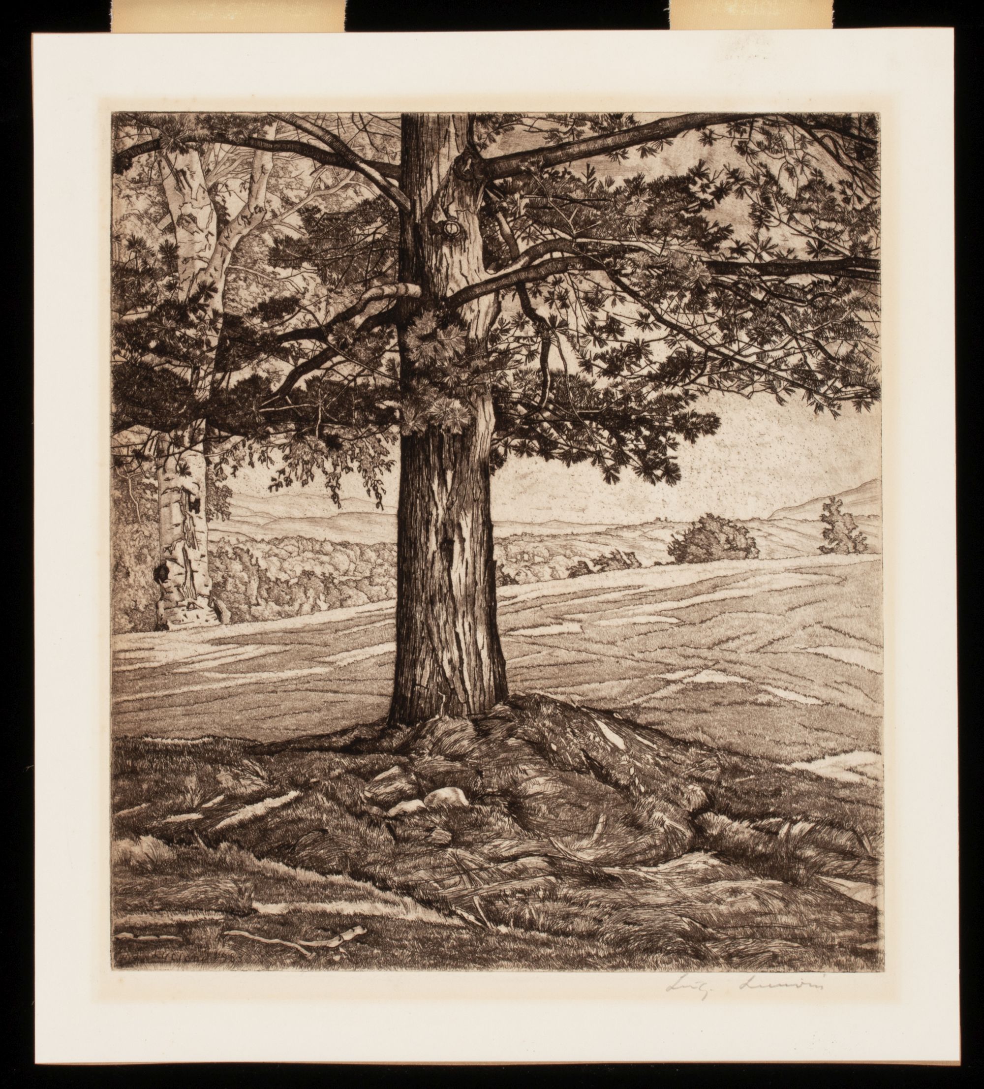 LUIGI LICIONI (1900-1988) PENCIL SIGNED ETCHINGS (2)
