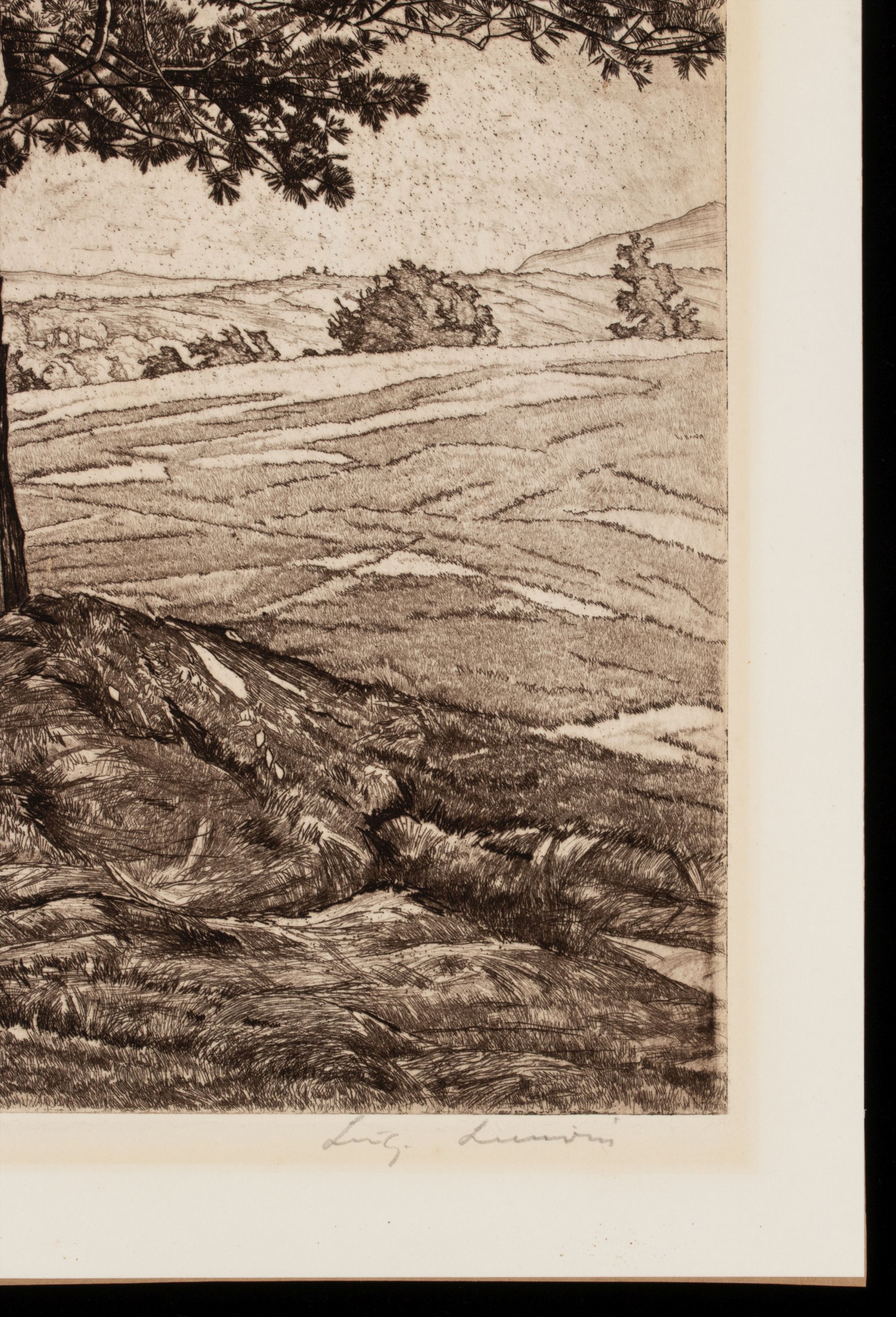 LUIGI LICIONI (1900-1988) PENCIL SIGNED ETCHINGS (2)