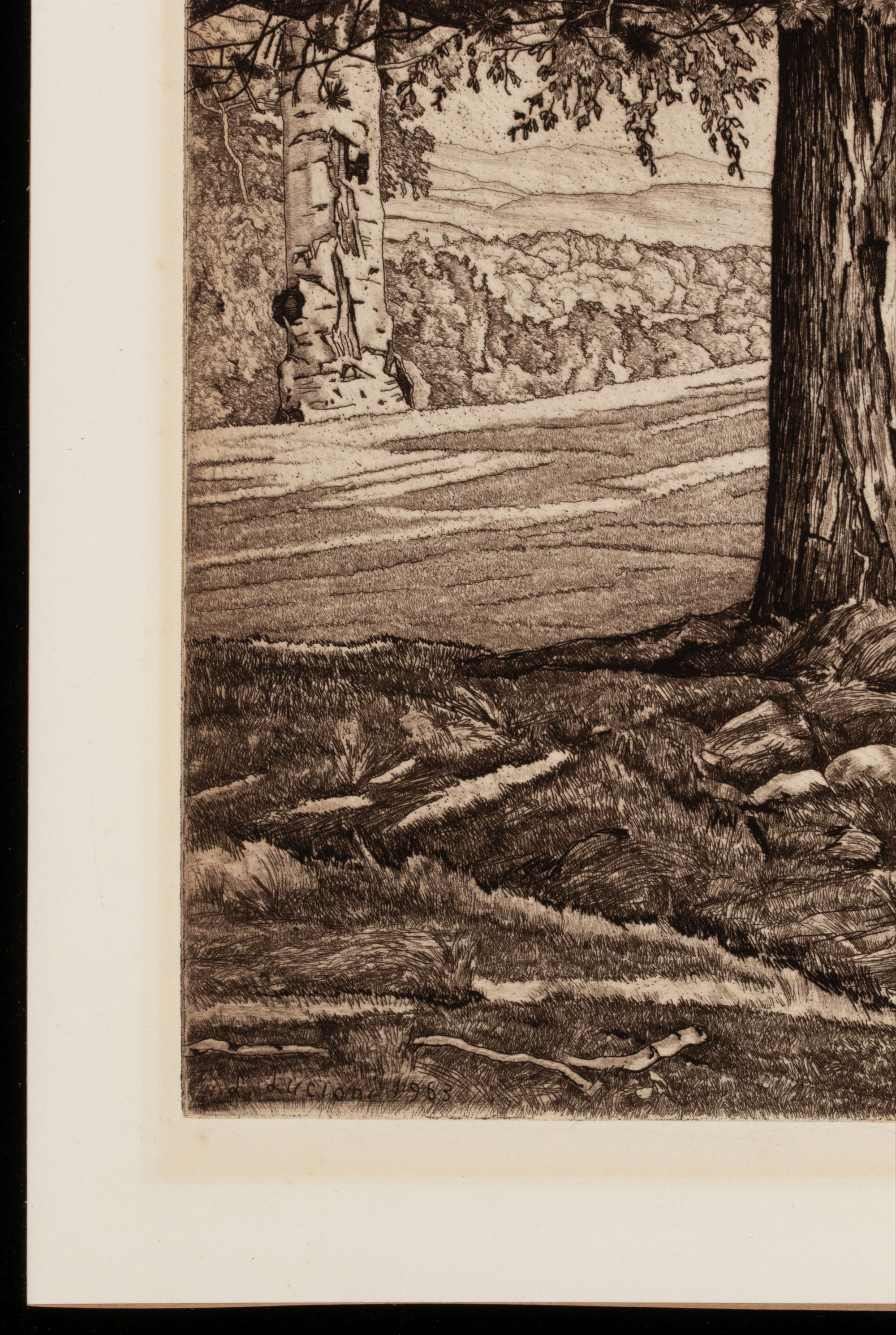LUIGI LICIONI (1900-1988) PENCIL SIGNED ETCHINGS (2)