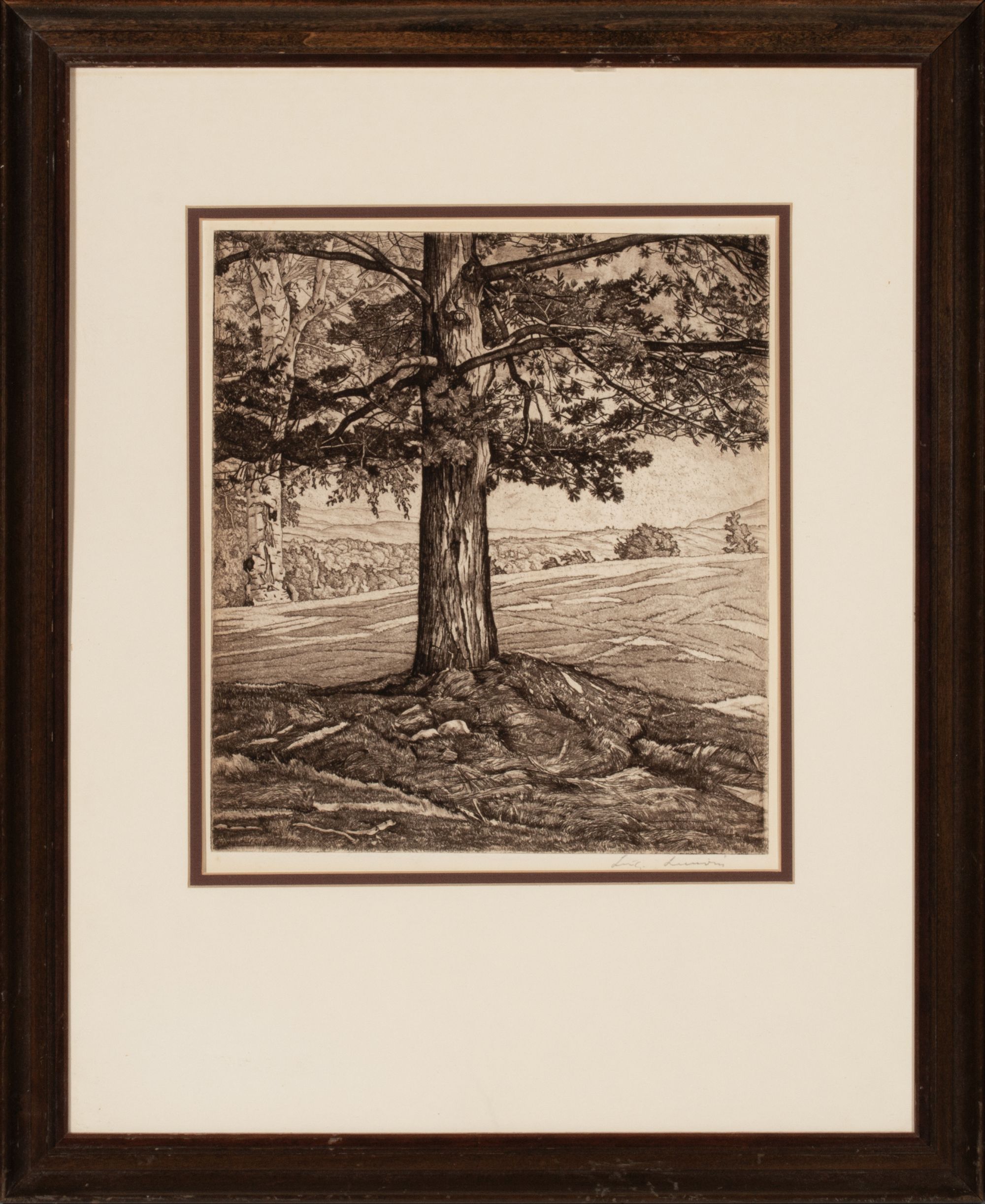 LUIGI LICIONI (1900-1988) PENCIL SIGNED ETCHINGS (2)