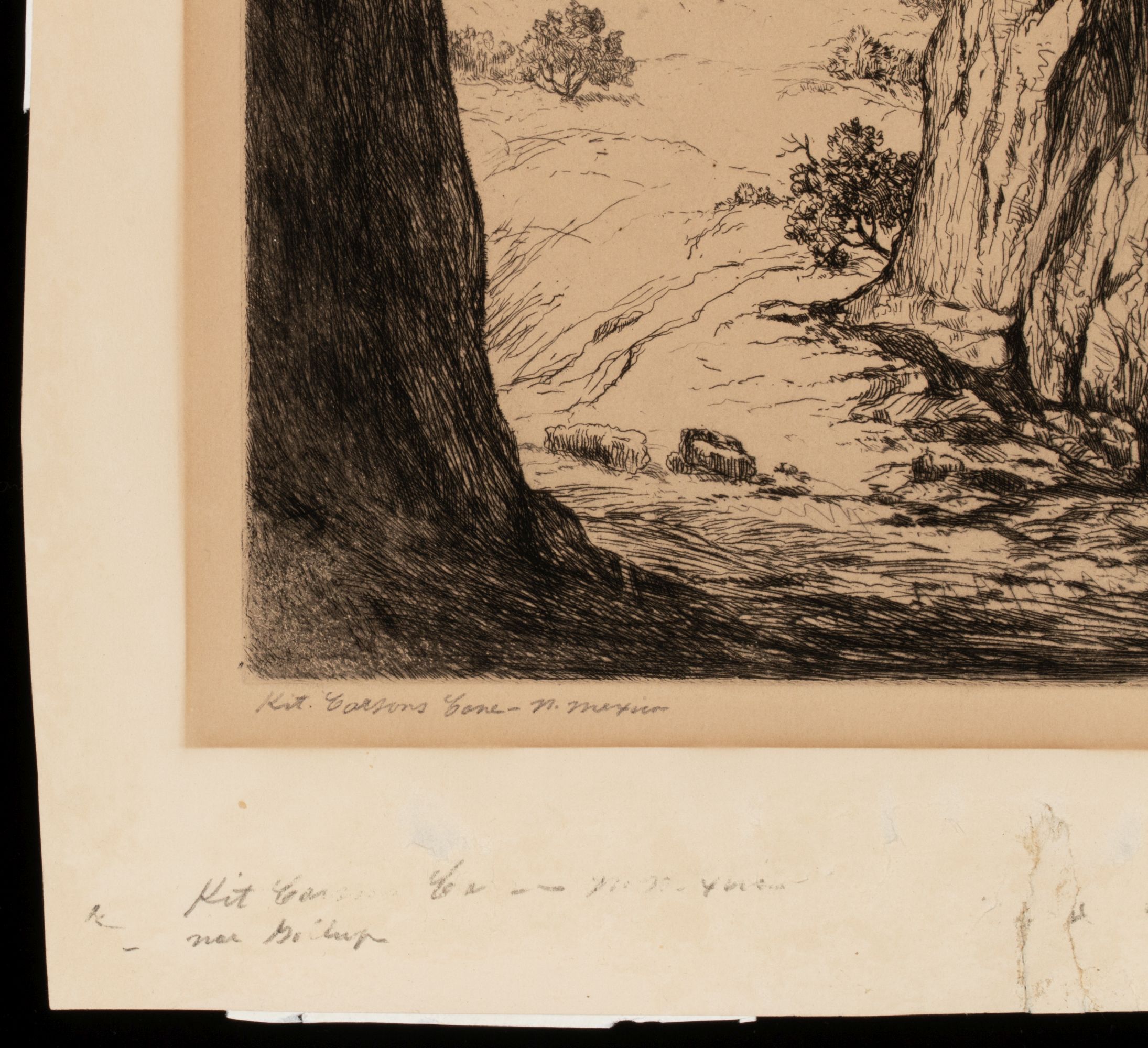 ALBERT GROLL (1866-1952) PENCIL SIGNED ETCHING