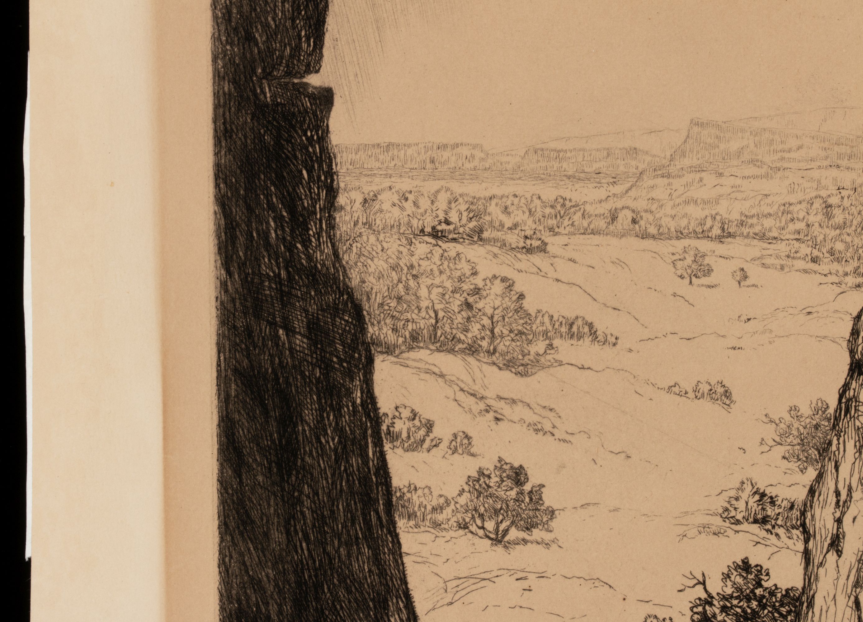 ALBERT GROLL (1866-1952) PENCIL SIGNED ETCHING