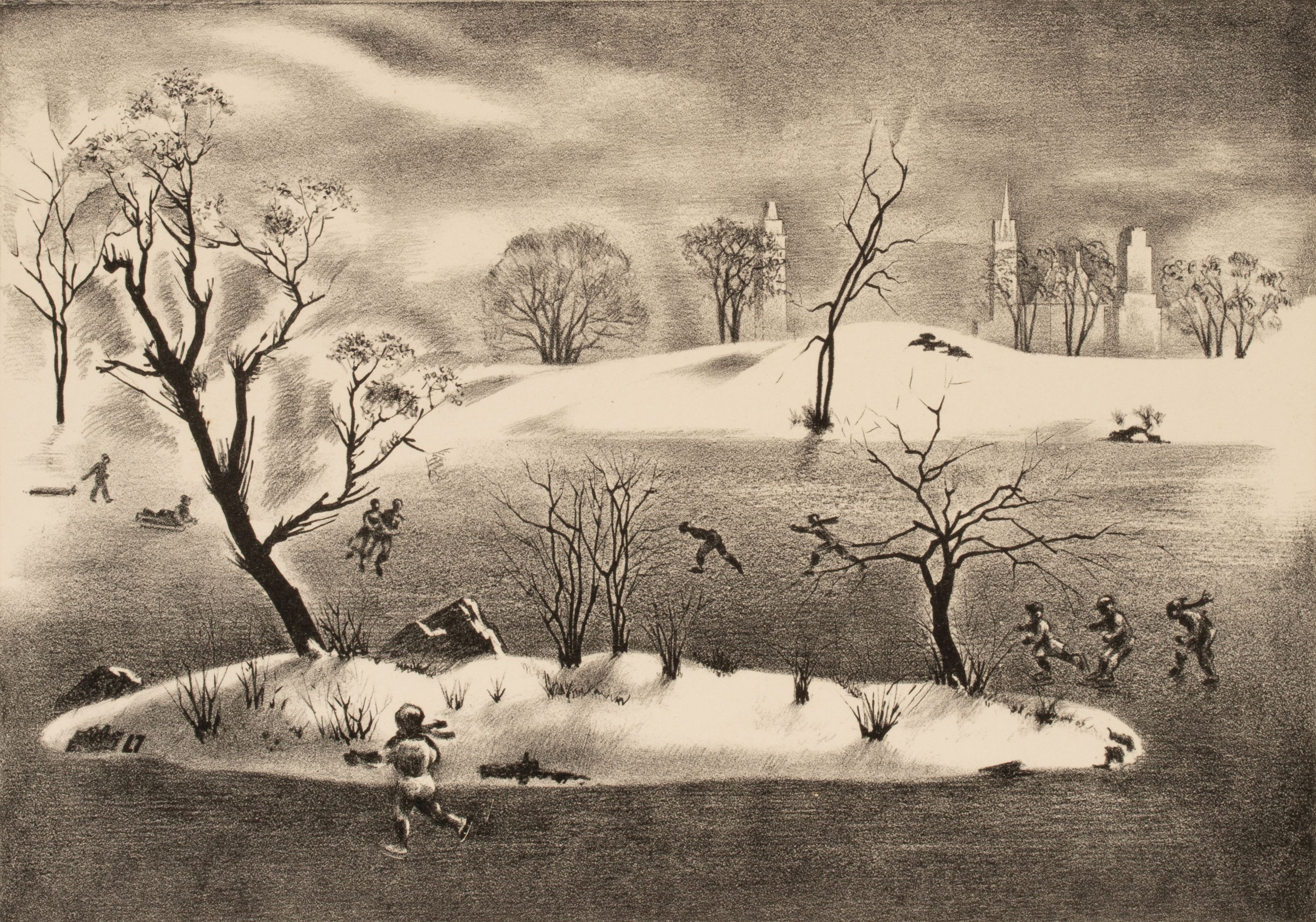 LOUIS LOZOWICK (1892-1973) PENCIL SIGNED LITHOGRAPH