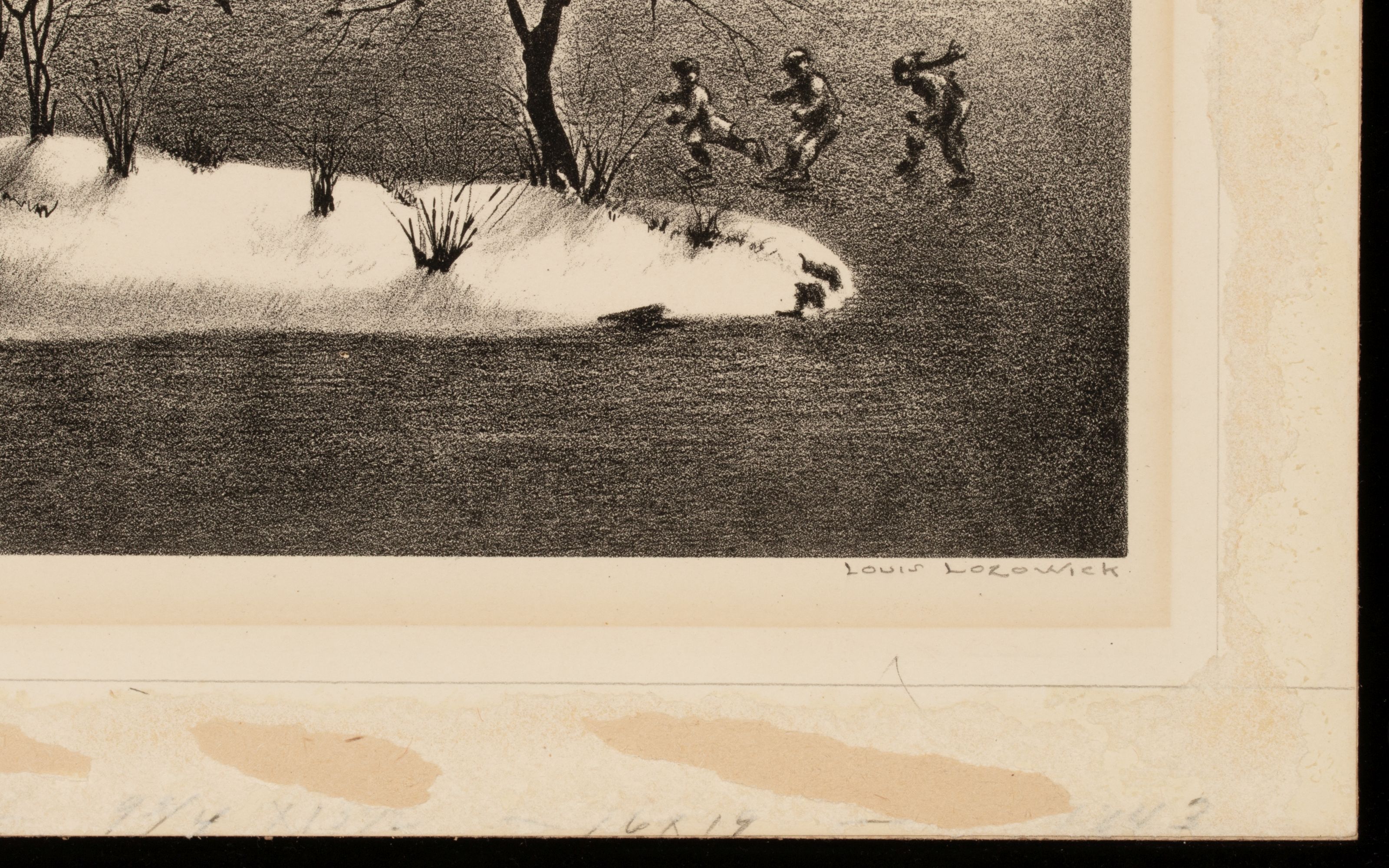 LOUIS LOZOWICK (1892-1973) PENCIL SIGNED LITHOGRAPH