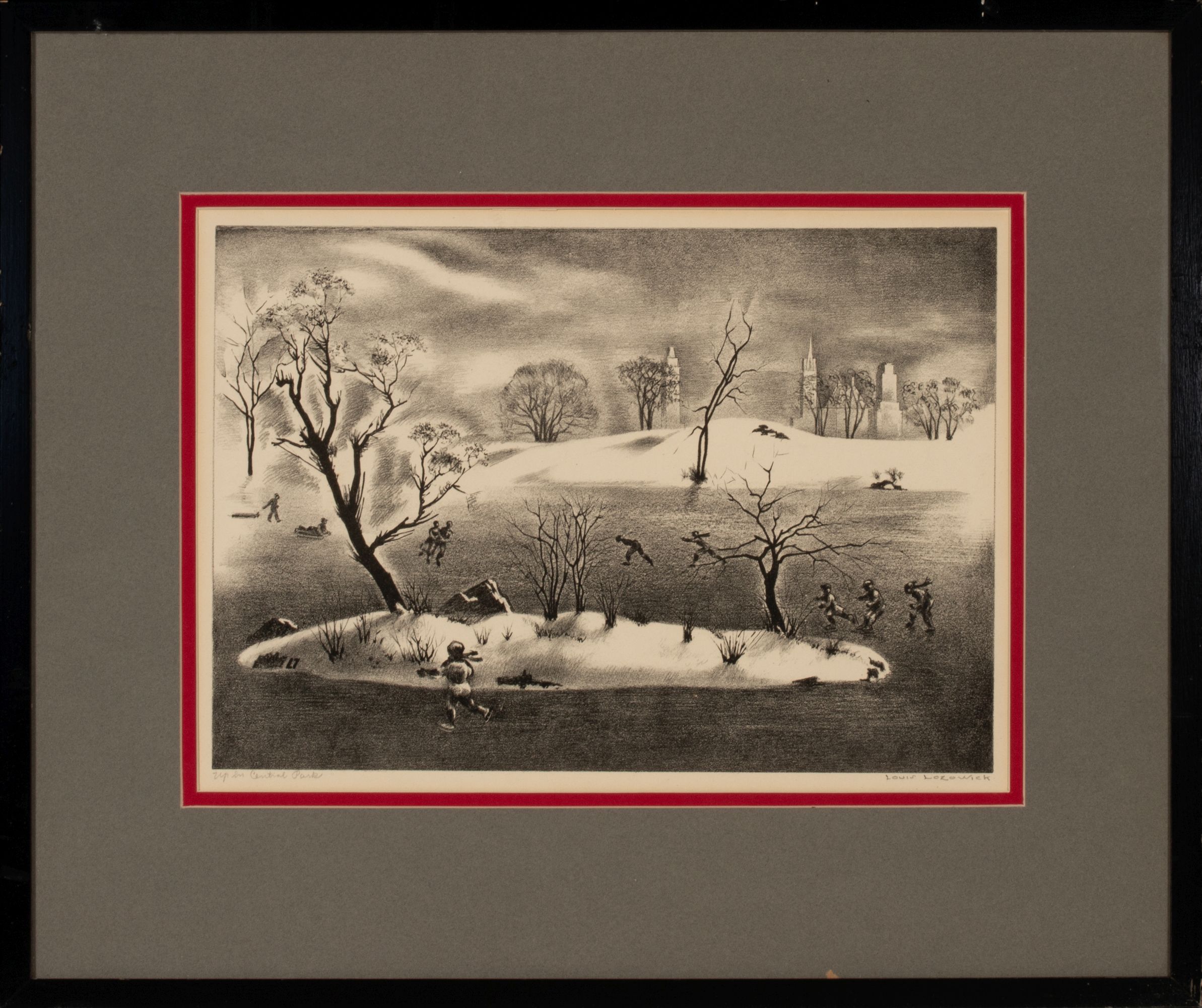 LOUIS LOZOWICK (1892-1973) PENCIL SIGNED LITHOGRAPH
