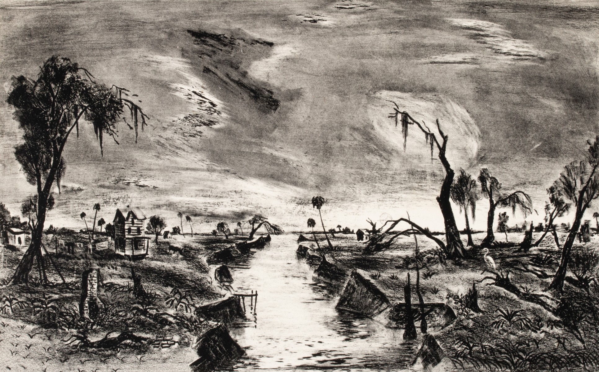 ARNOLD BLANCH (1896-1968) PENCIL SIGNED LITHOGRAPH