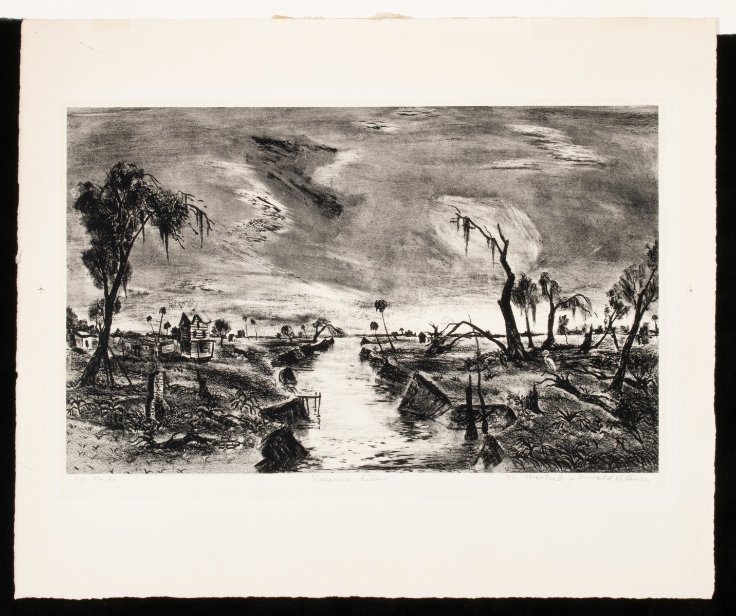 ARNOLD BLANCH (1896-1968) PENCIL SIGNED LITHOGRAPH