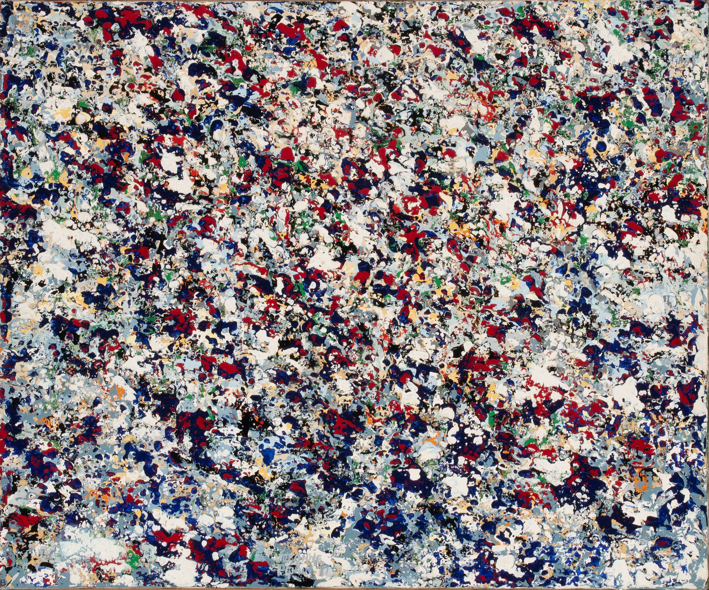 SUZANNE PIPKIN (B. 1938) LAYERED ACRYLIC ON CANVAS