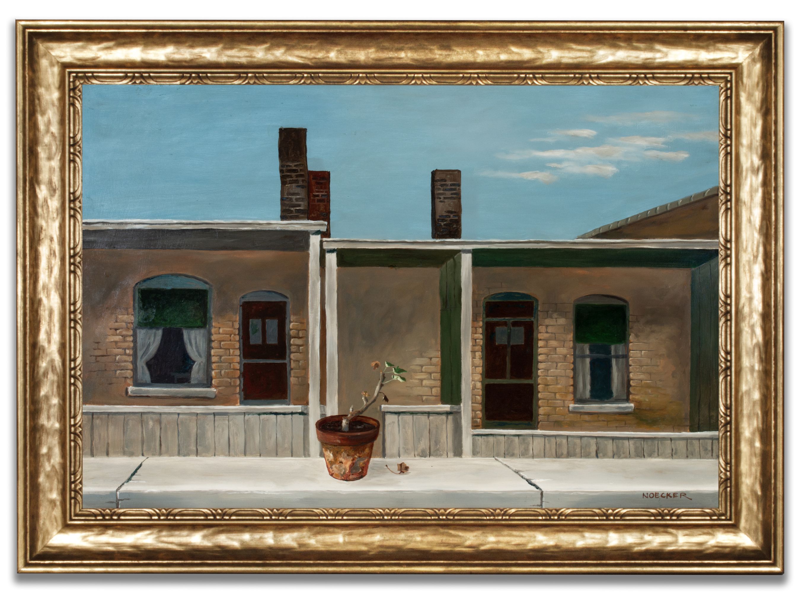 J. HAROLD NOECKER (1912-2002) EXHIBITED OIL ON BOARD