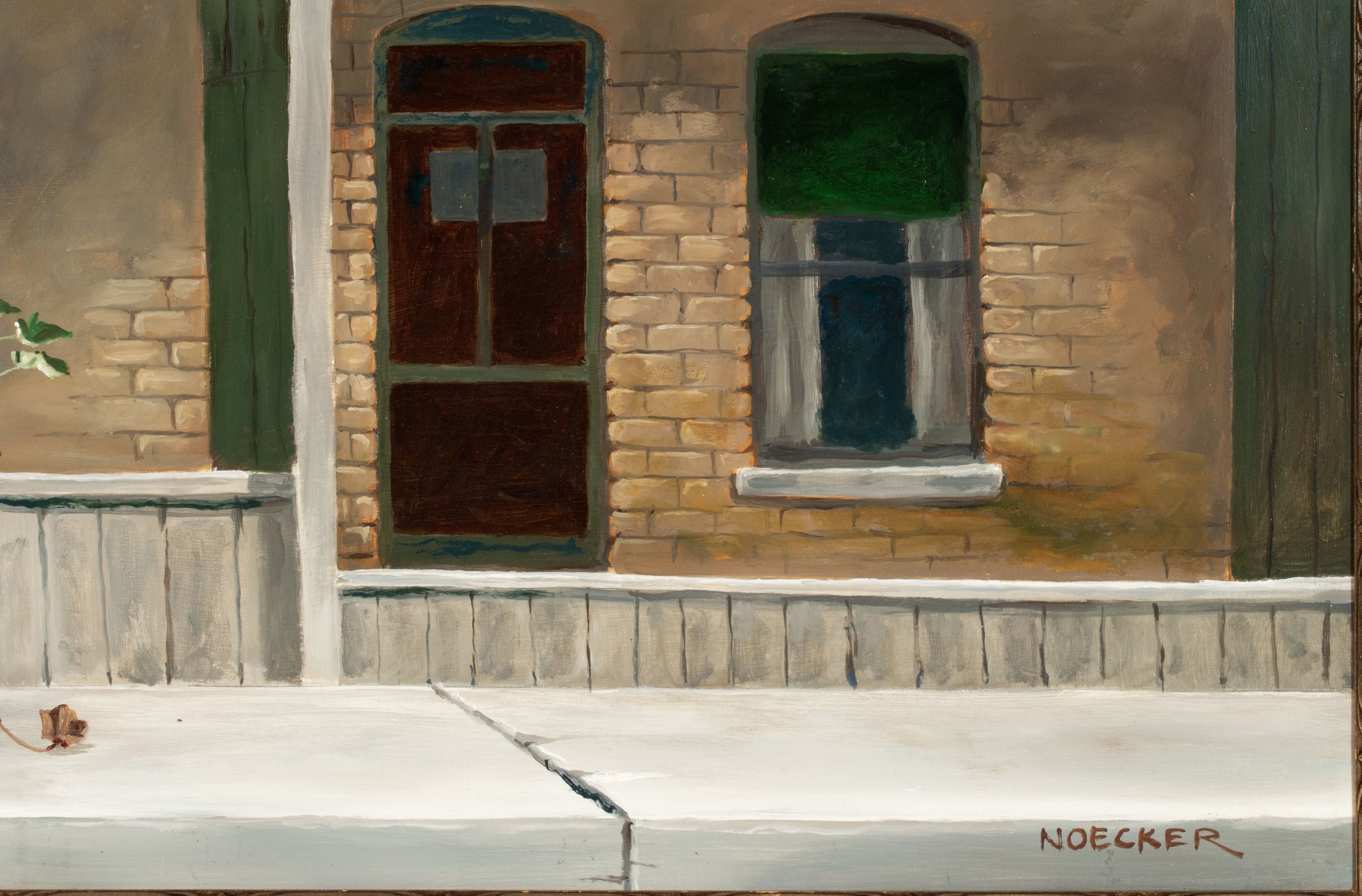 J. HAROLD NOECKER (1912-2002) EXHIBITED OIL ON BOARD