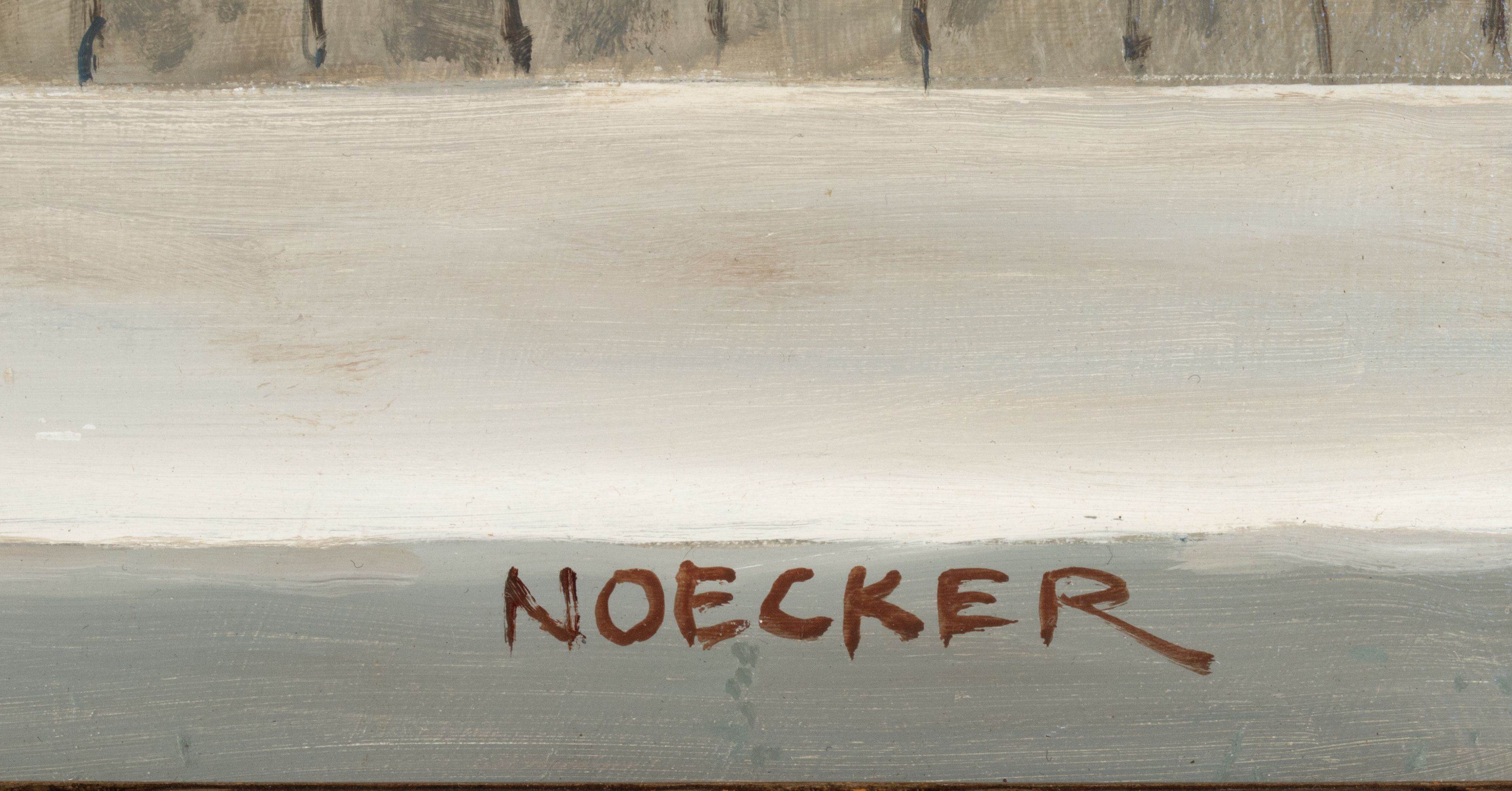 J. HAROLD NOECKER (1912-2002) EXHIBITED OIL ON BOARD