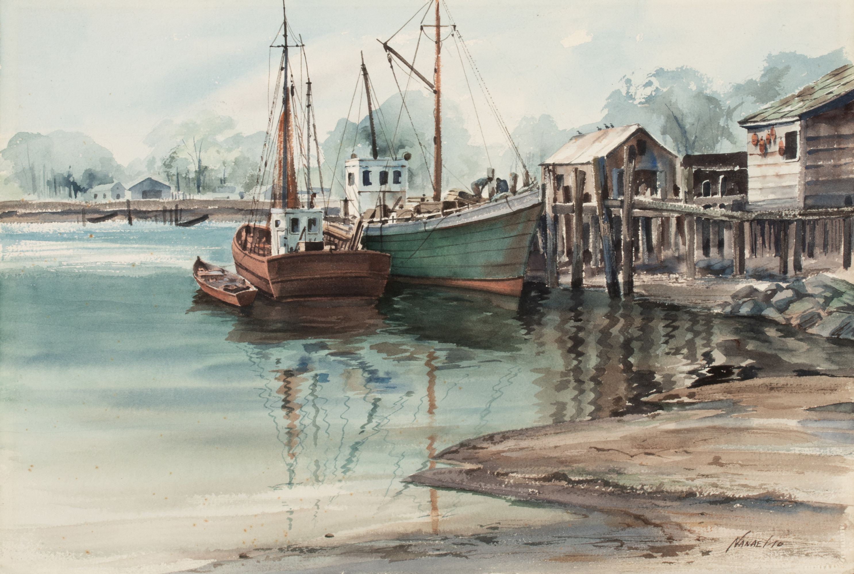 NANAE ITO (Born 1939) WATERCOLOR ON PAPER