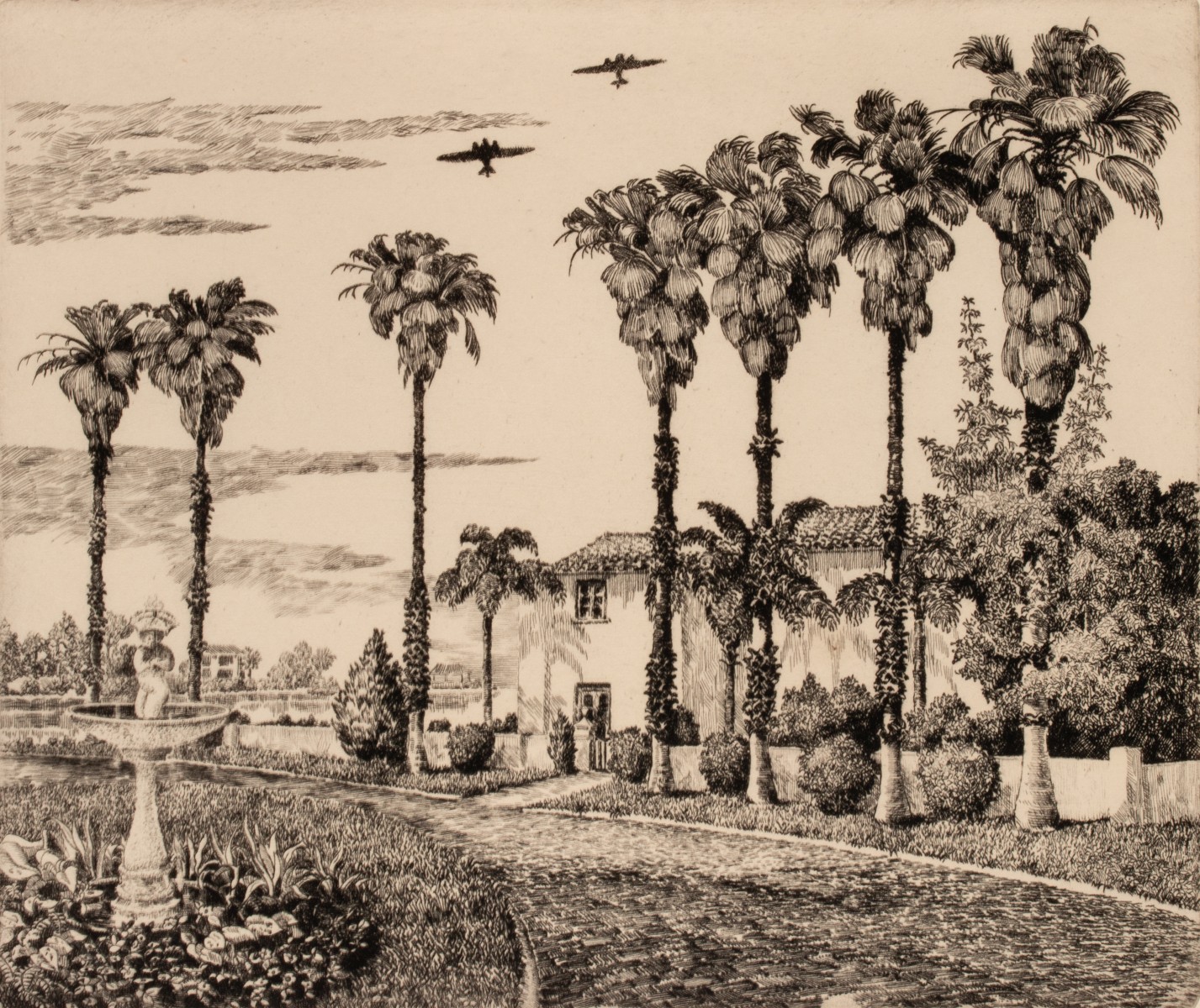 W.R. LOCKE (1883-1949) PENCIL SIGNED AAA ETCHINGS (5)