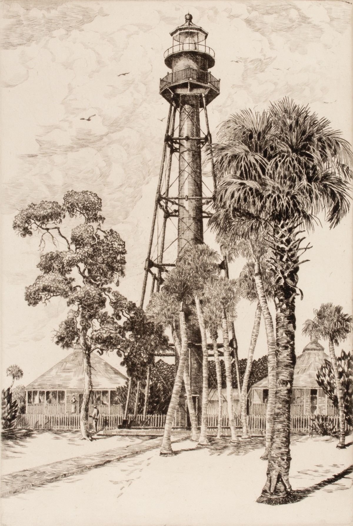W.R. LOCKE (1883-1949) PENCIL SIGNED AAA ETCHINGS (5)