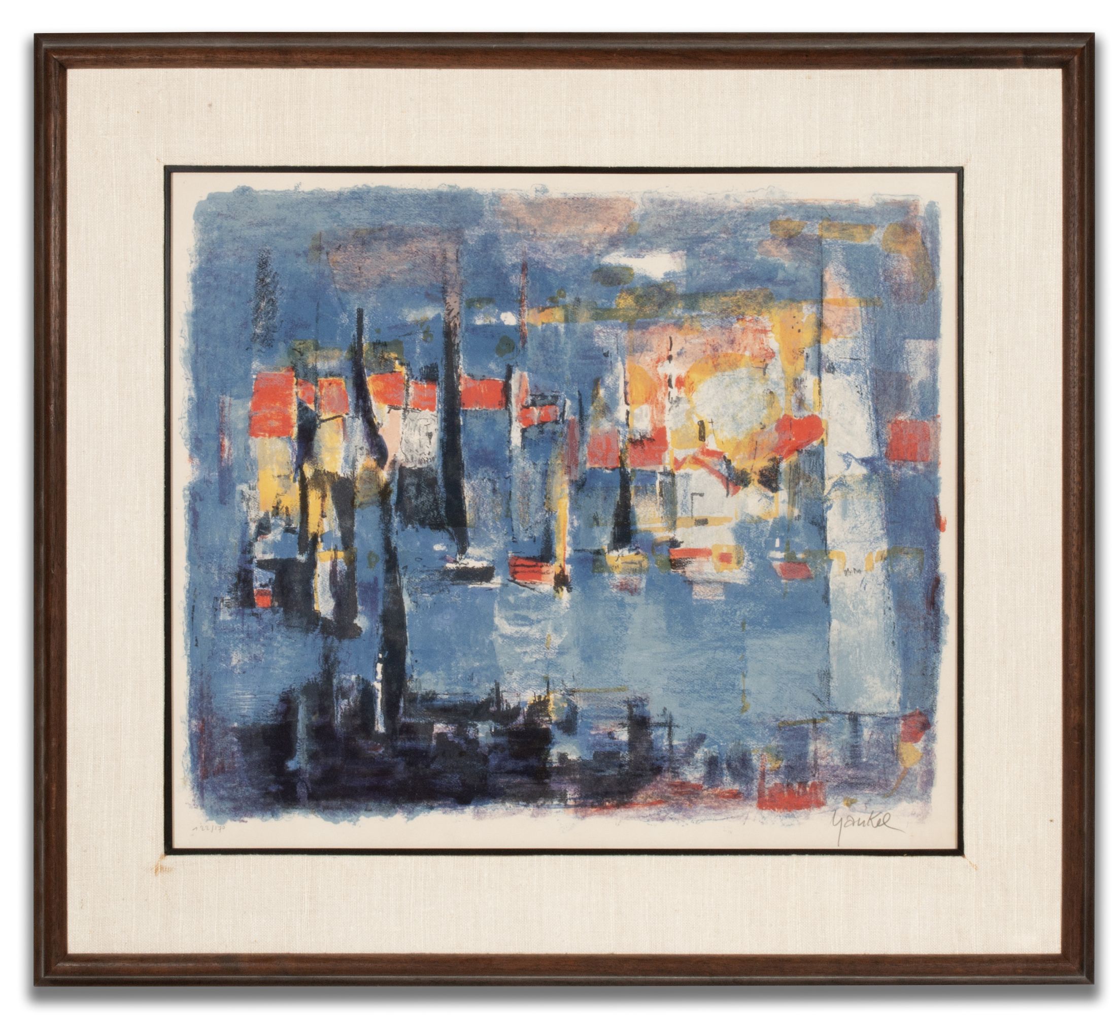 JACQUES YANKEL (1920-2020) PENCIL SIGNED LITHOGRAPH