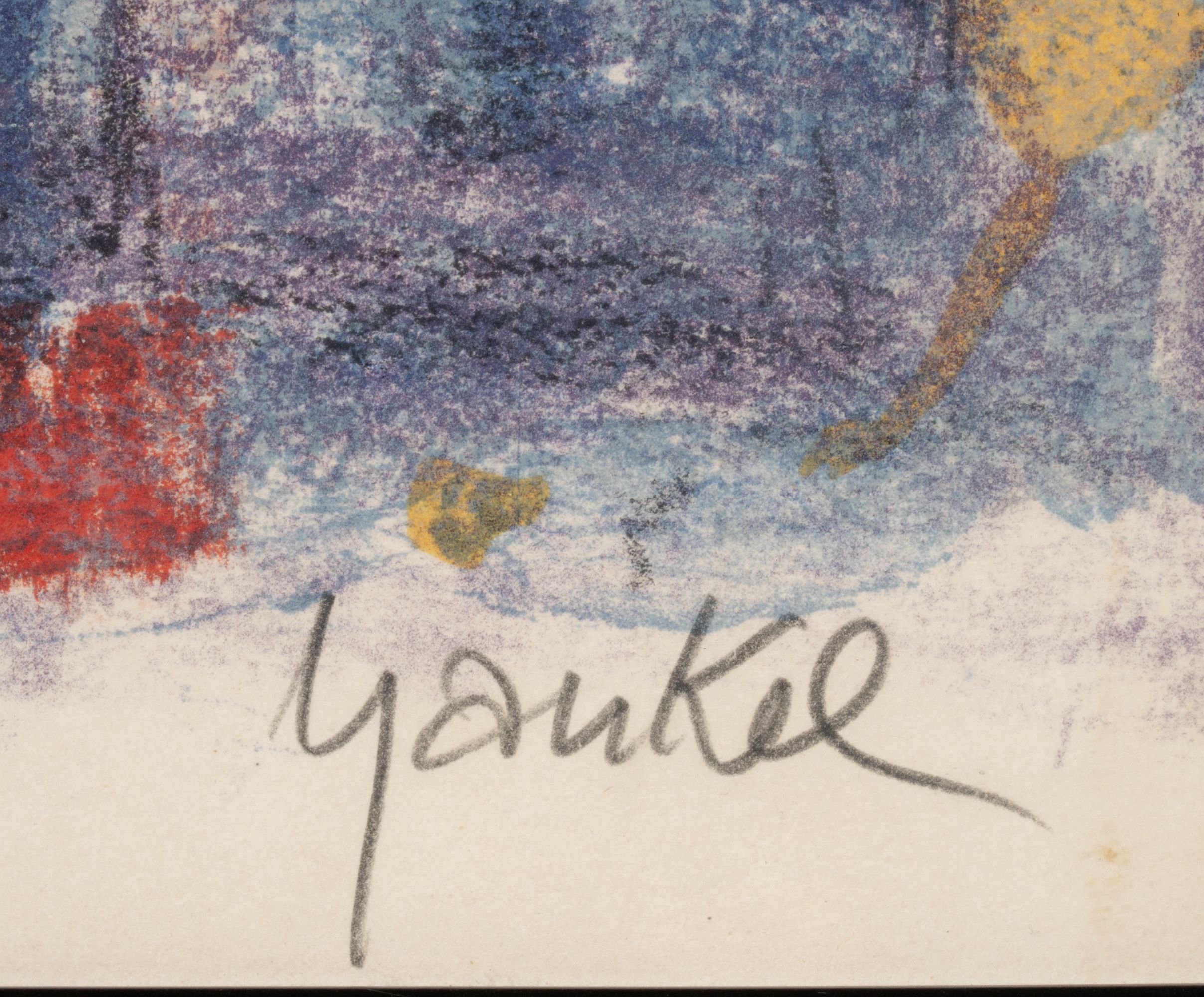 JACQUES YANKEL (1920-2020) PENCIL SIGNED LITHOGRAPH