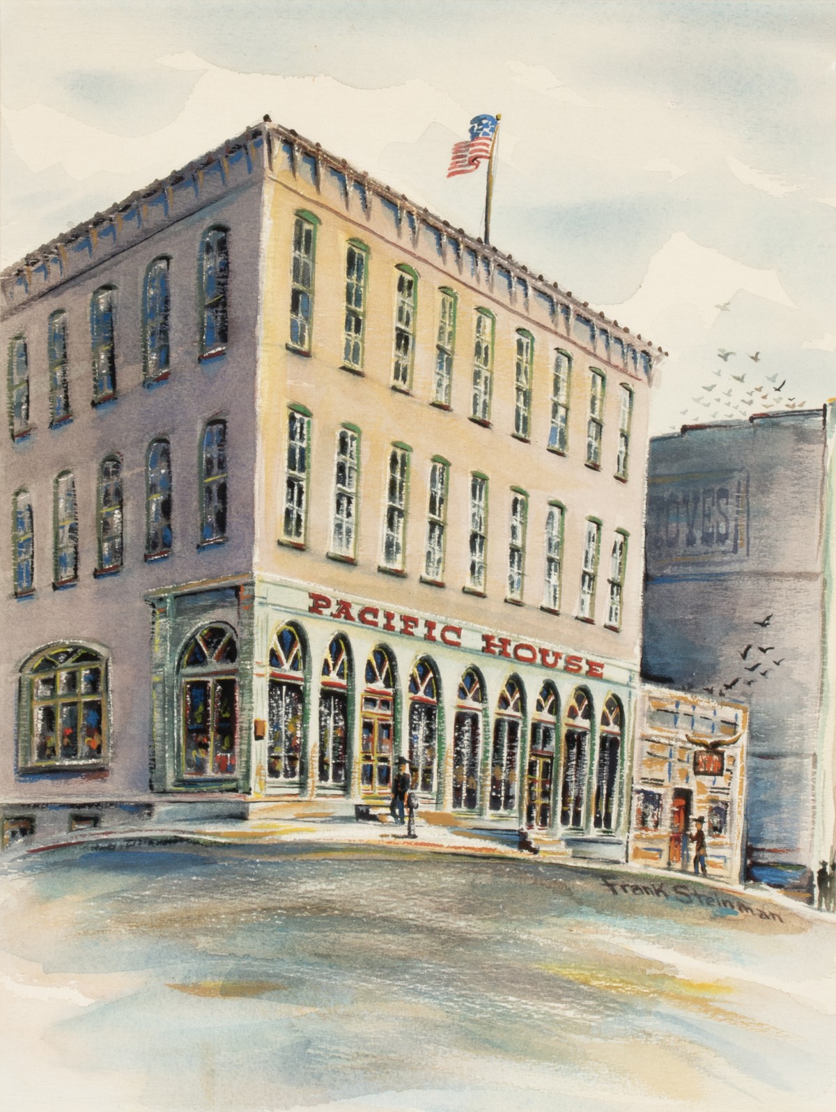 FRANK STEINMAN (1914-1986) WATERCOLOR