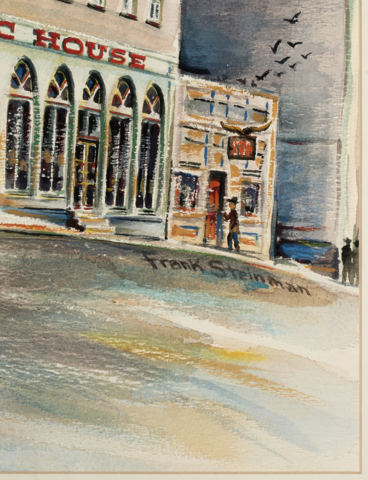 FRANK STEINMAN (1914-1986) WATERCOLOR