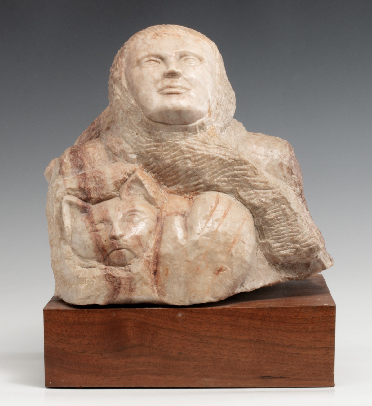 ADOLPH KLUGMAN ( 1924-2011) CARVED STONE SCULPTURE
