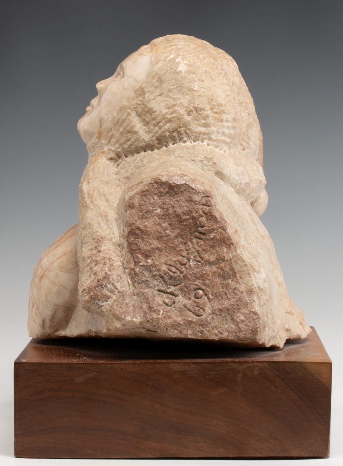 ADOLPH KLUGMAN ( 1924-2011) CARVED STONE SCULPTURE