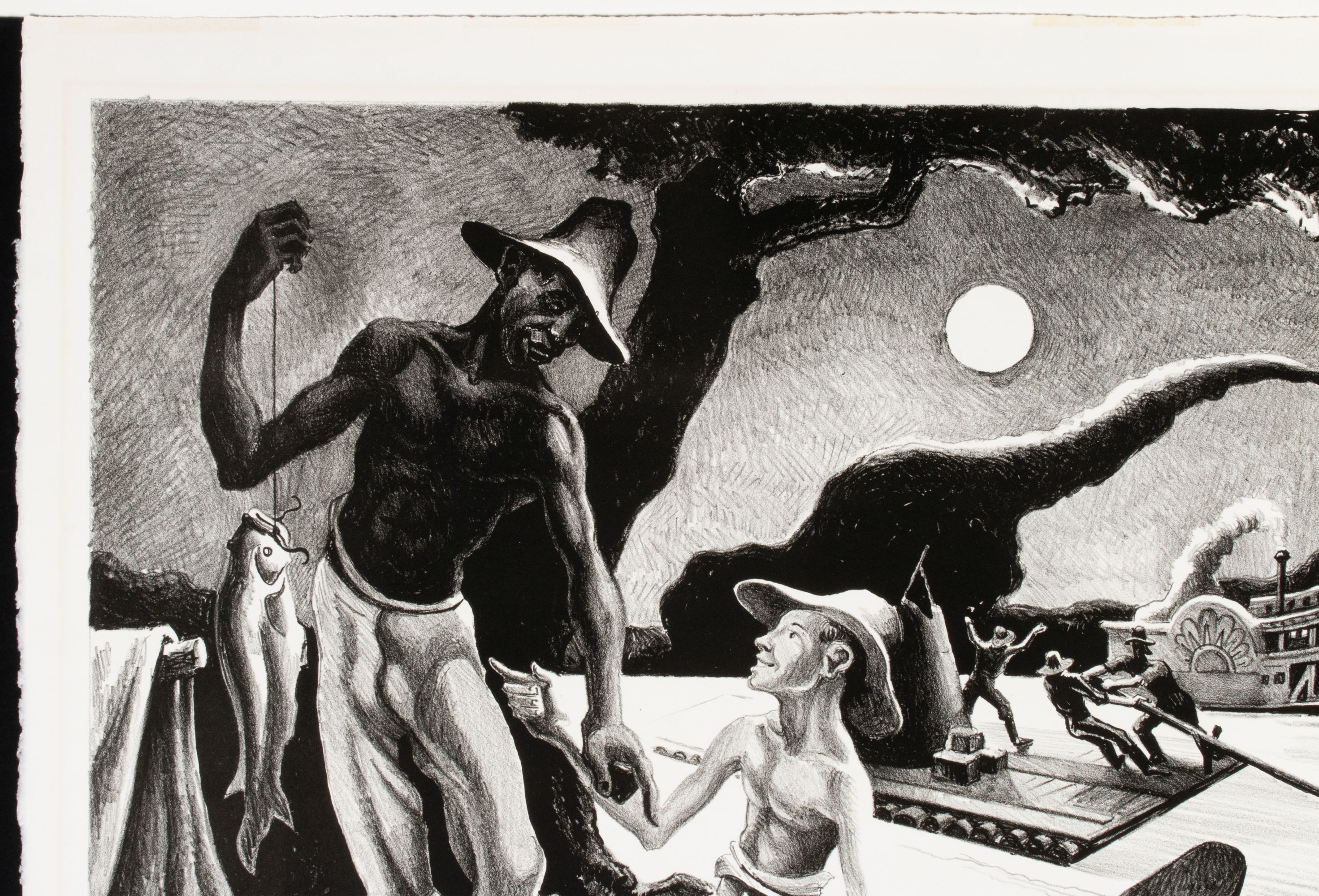 THOMAS HART BENTON (1889-1975) PENCIL SIGNED LITHOGRAPH