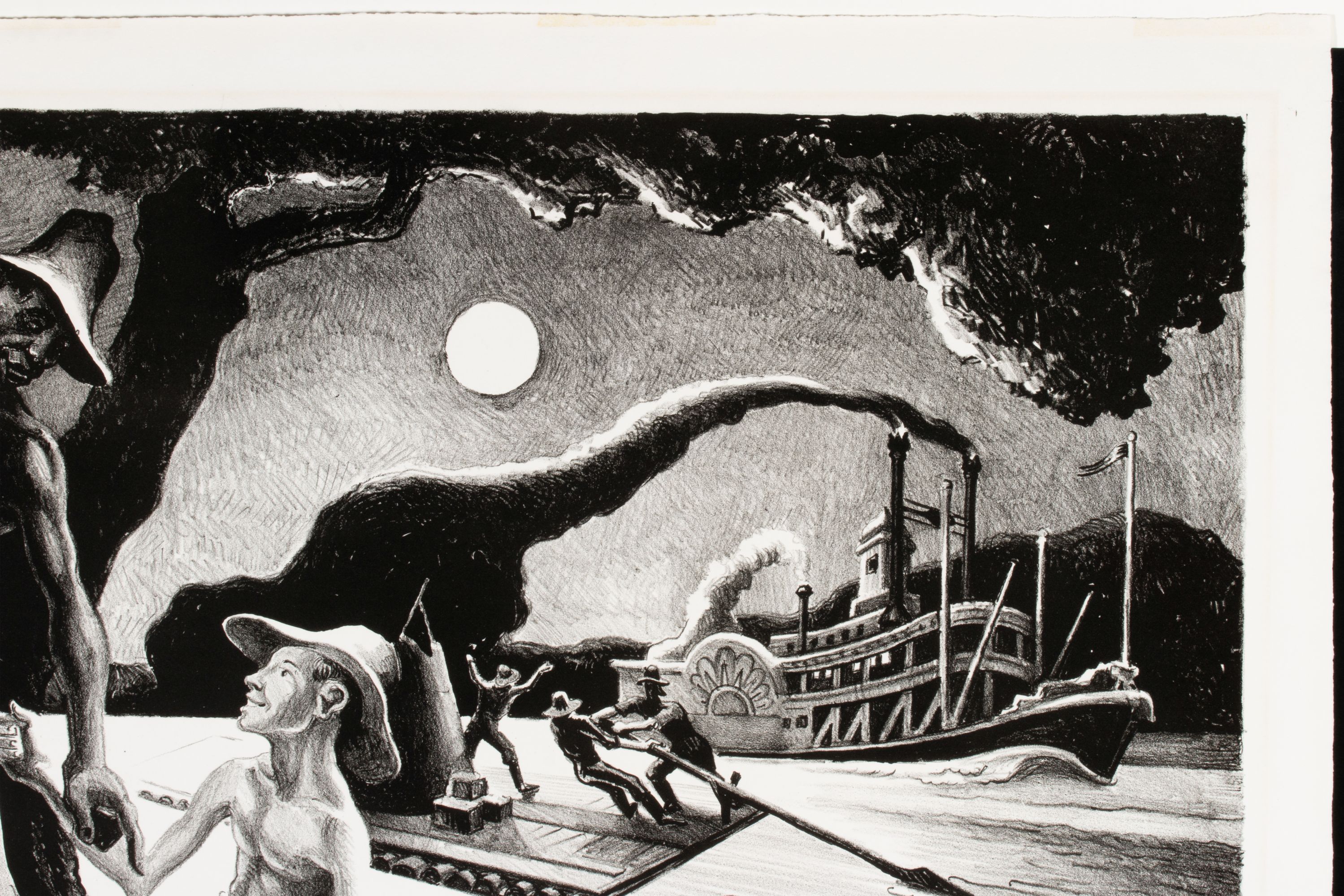 THOMAS HART BENTON (1889-1975) PENCIL SIGNED LITHOGRAPH