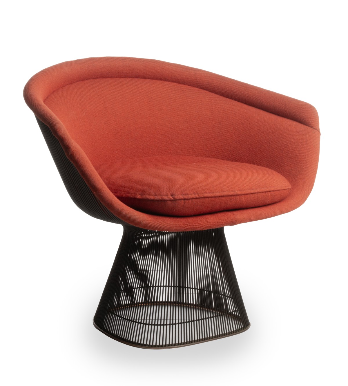 WARREN PLATNER LOUNGE CHAIR AND TABLE FOR KNOLL