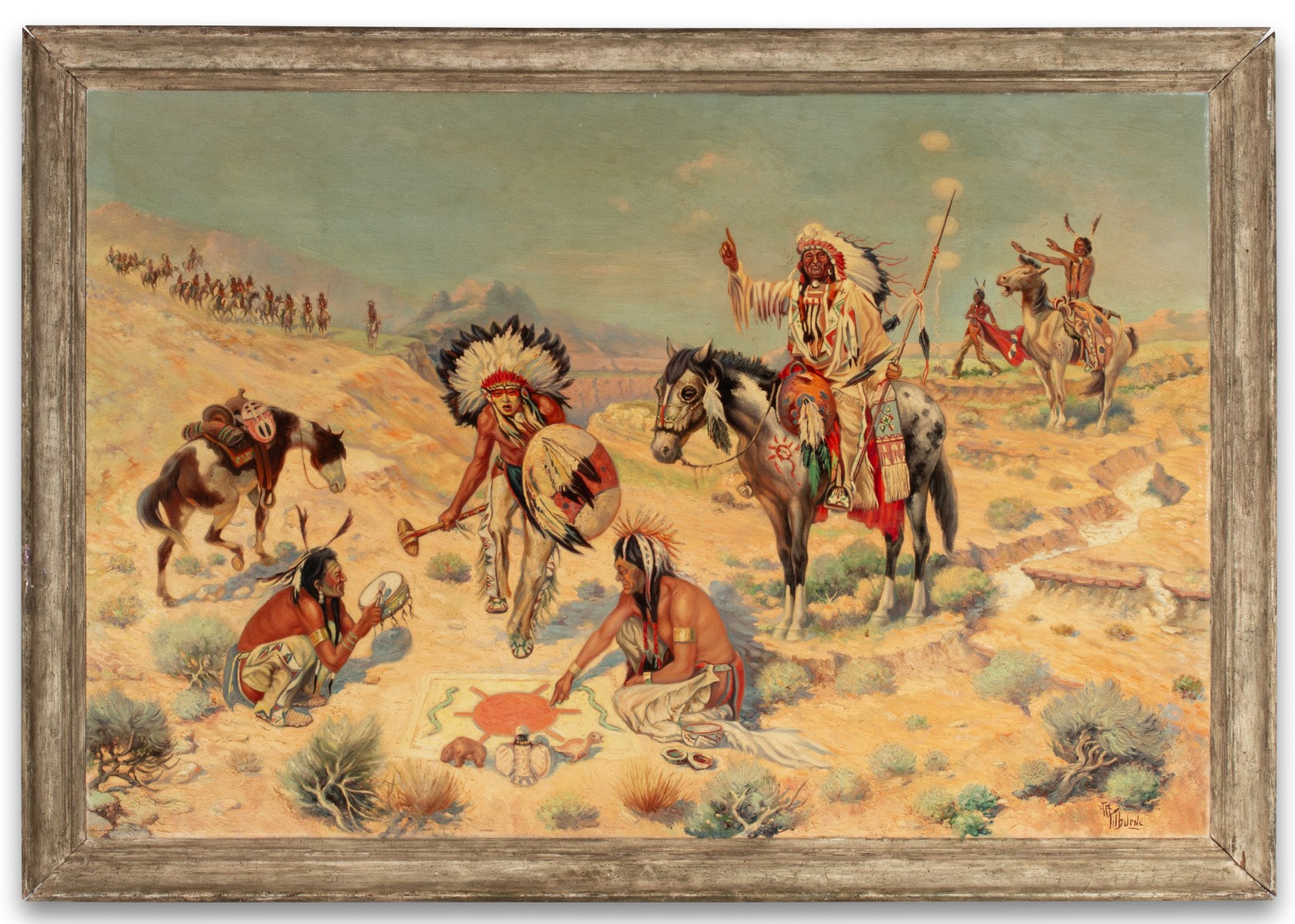 ALBERT TILBURNE (1887-1965) OIL ON CANVAS
